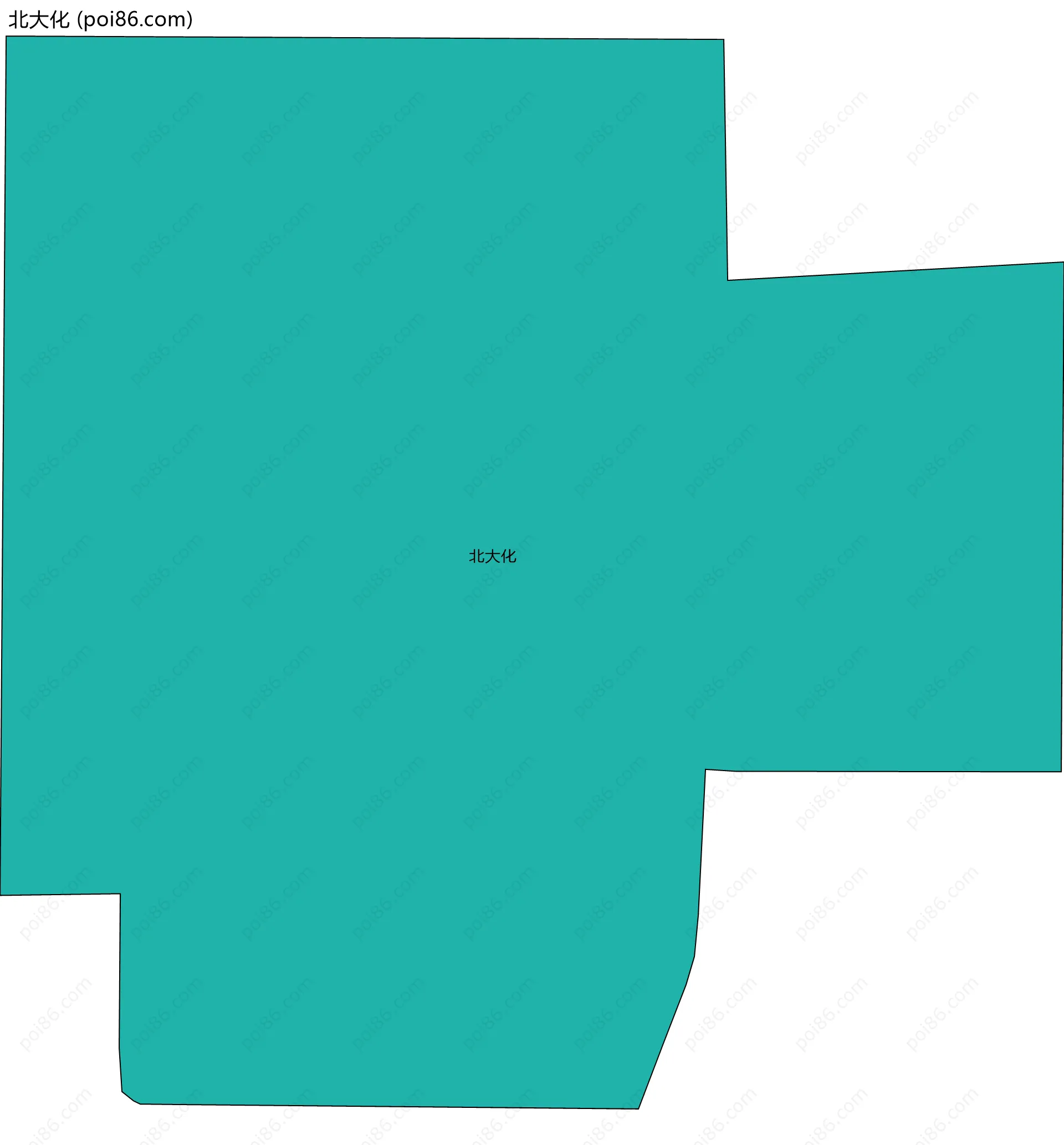 北大化边界地图