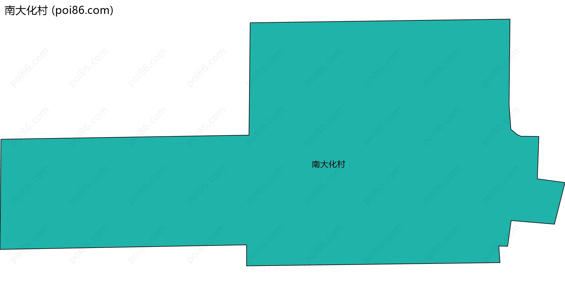 南大化村边界地图