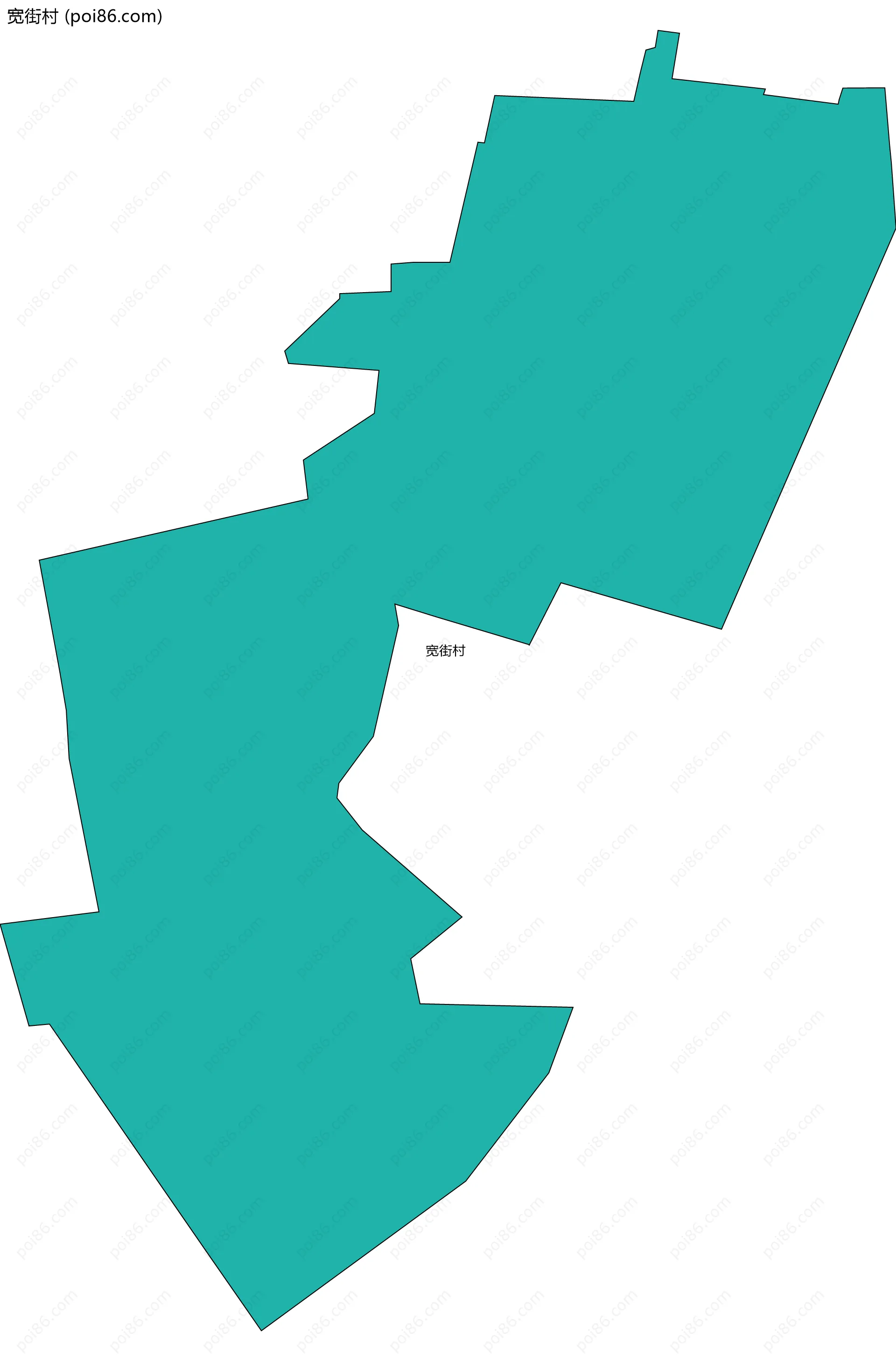 宽街村边界地图