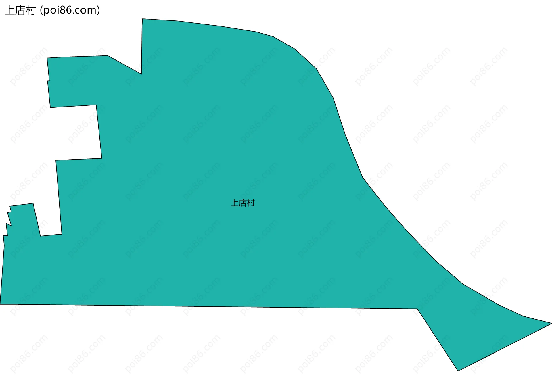 上店村边界地图