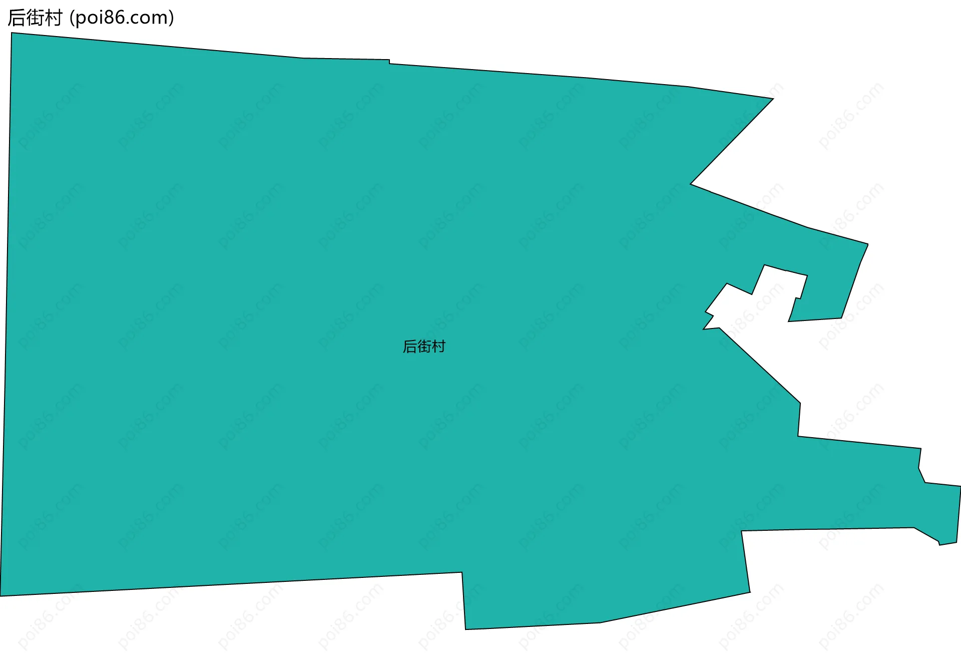 后街村边界地图