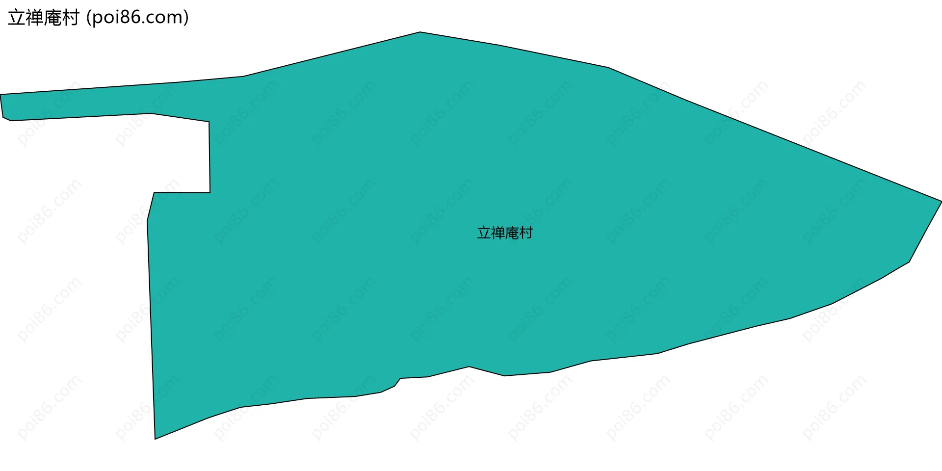 立禅庵村边界地图