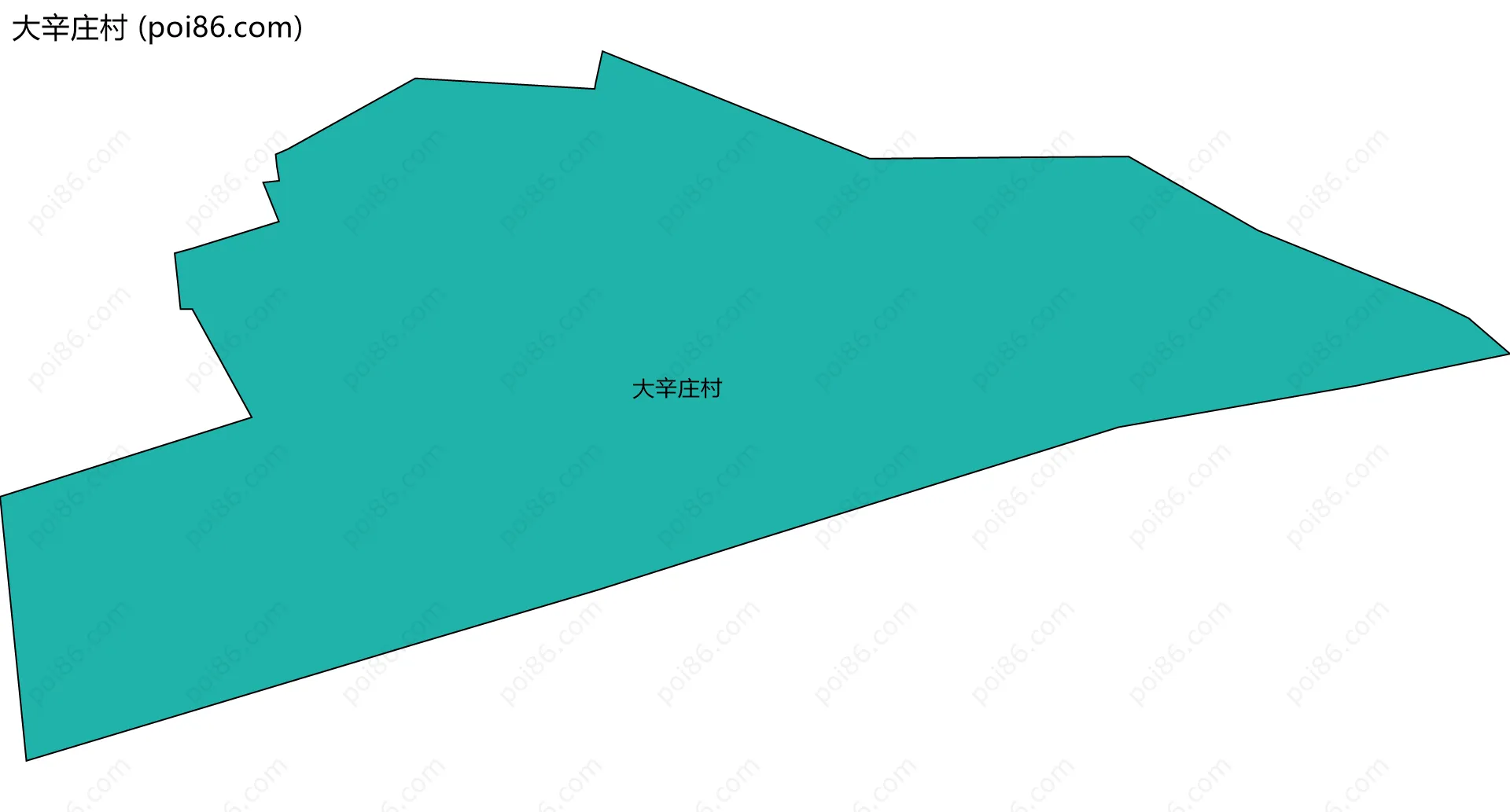 大辛庄村边界地图
