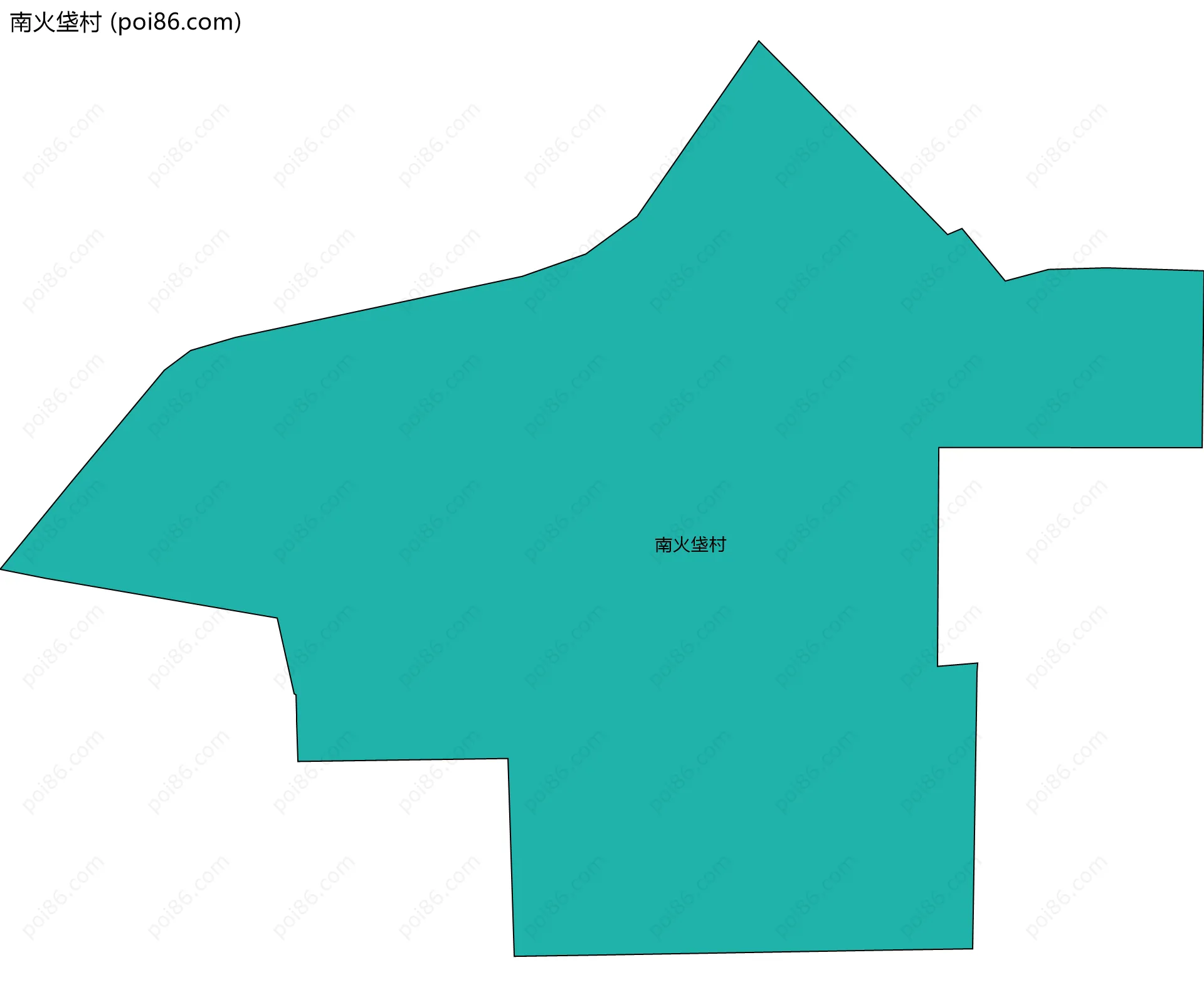 南火垡村边界地图