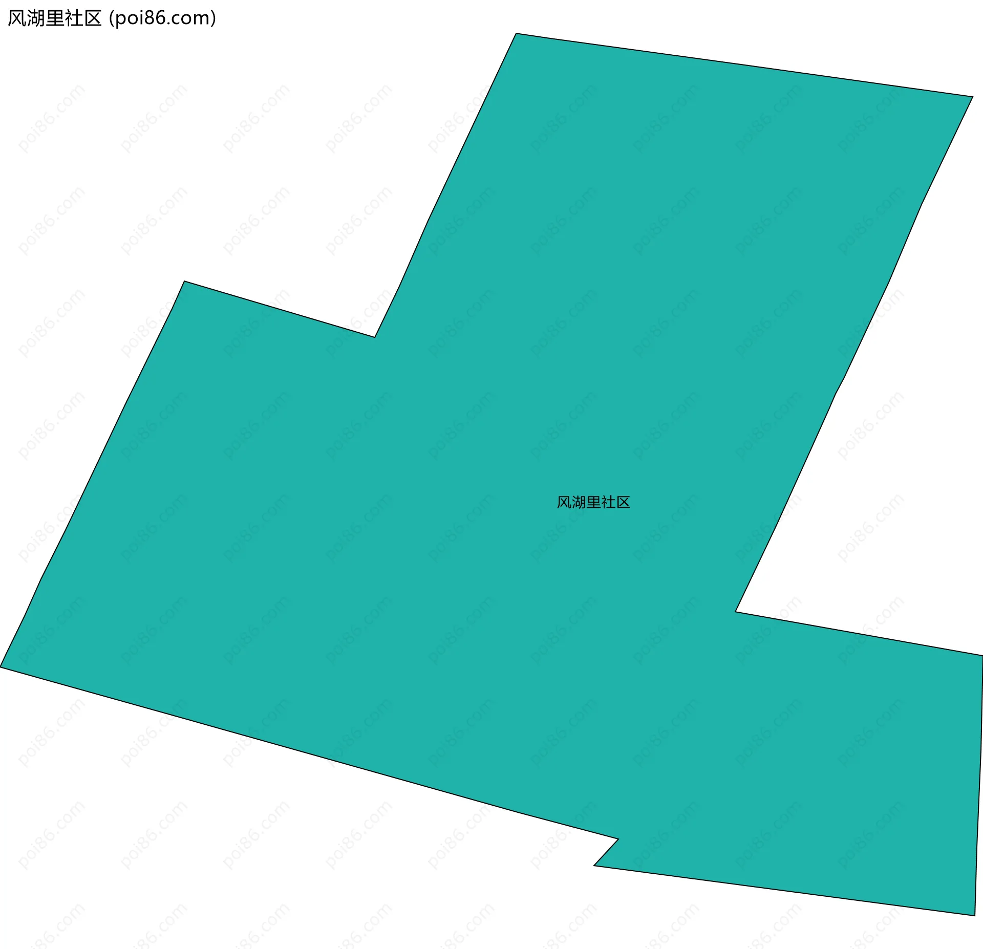风湖里社区边界地图