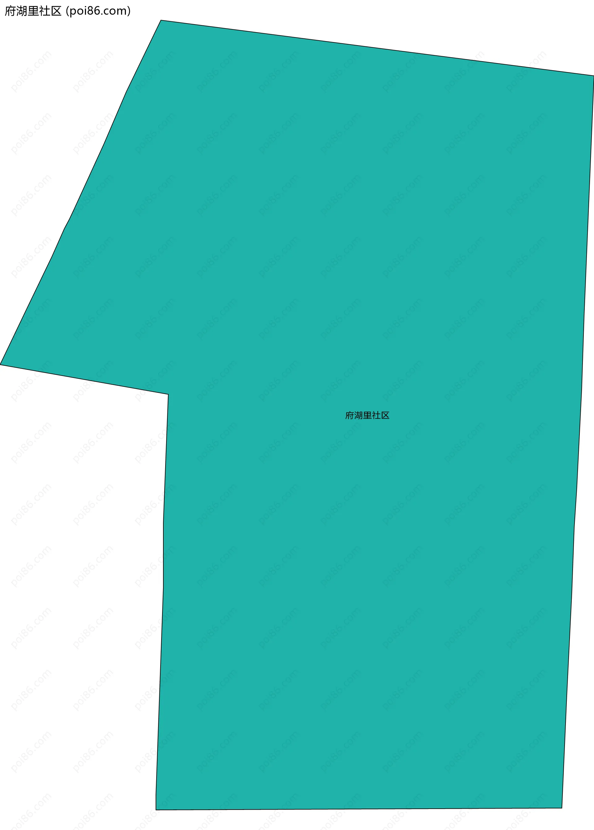 府湖里社区边界地图