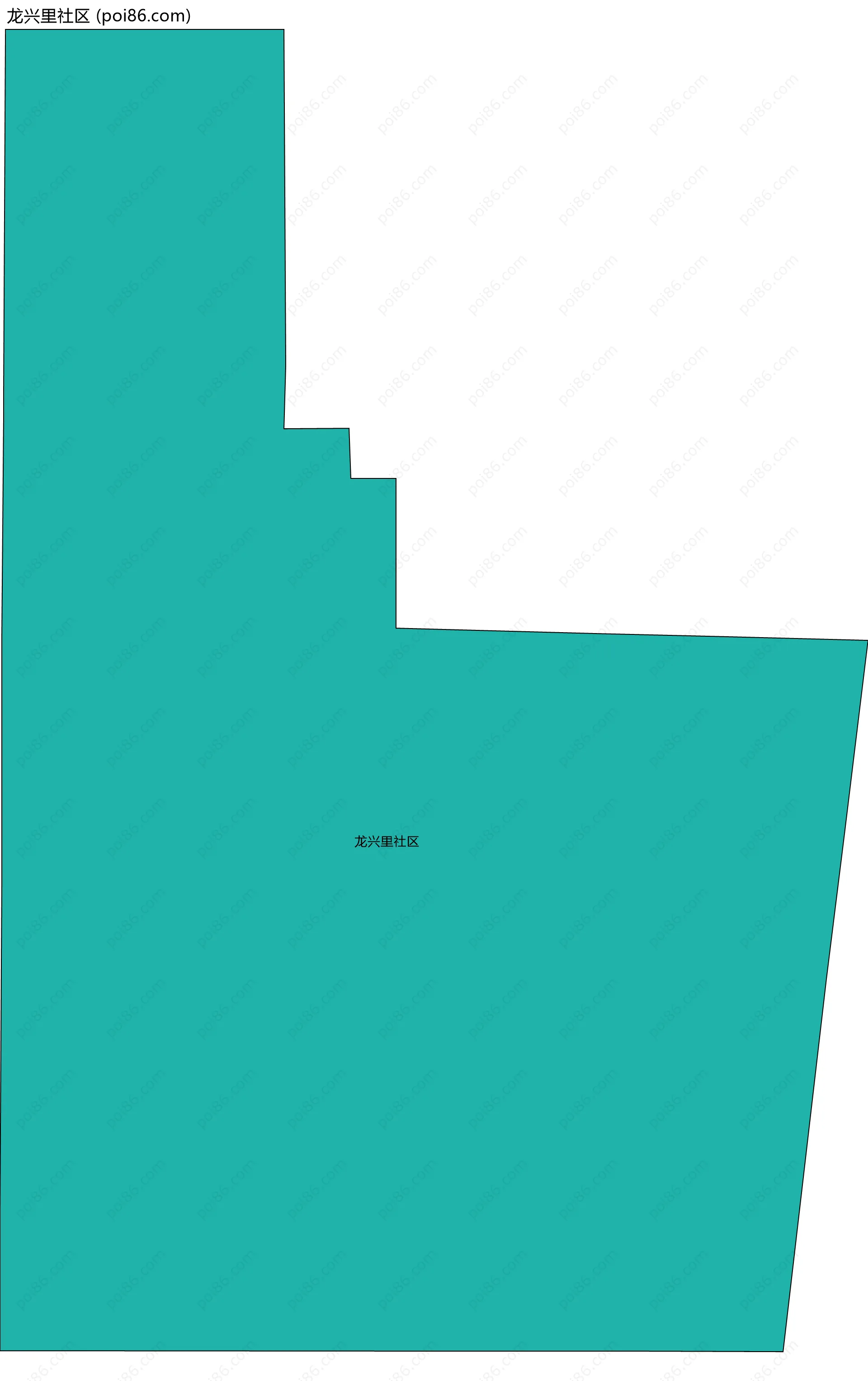 龙兴里社区边界地图