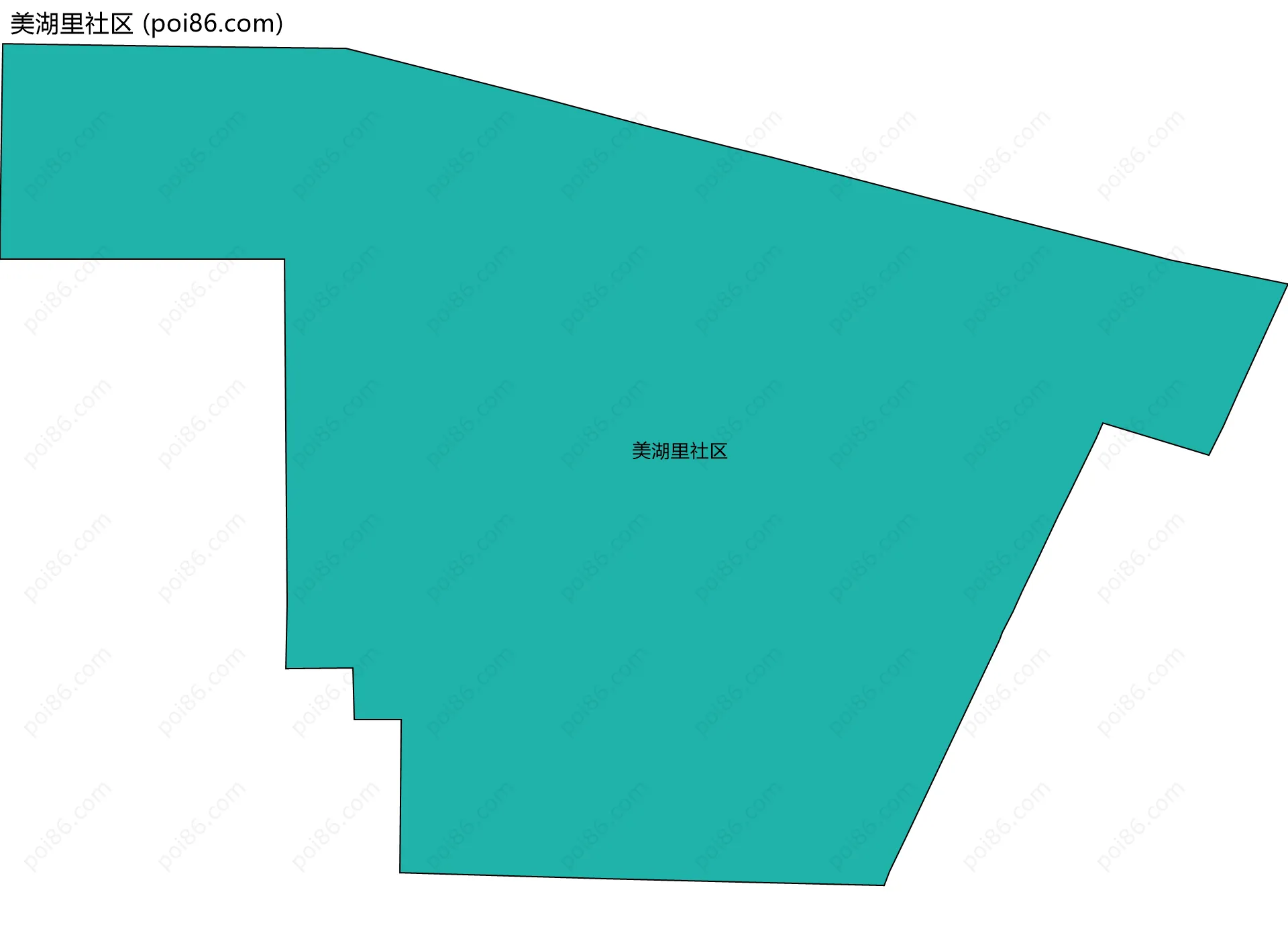 美湖里社区边界地图