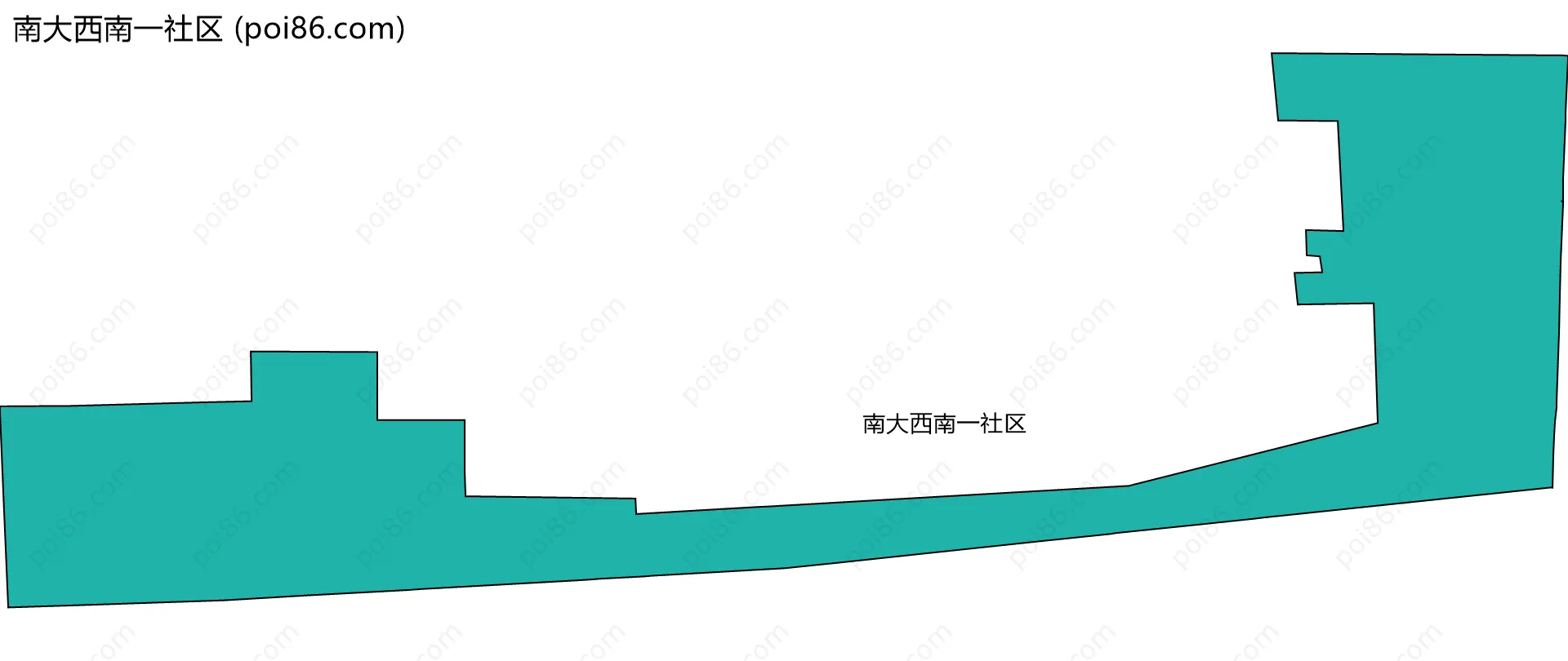 南大西南一社区边界地图