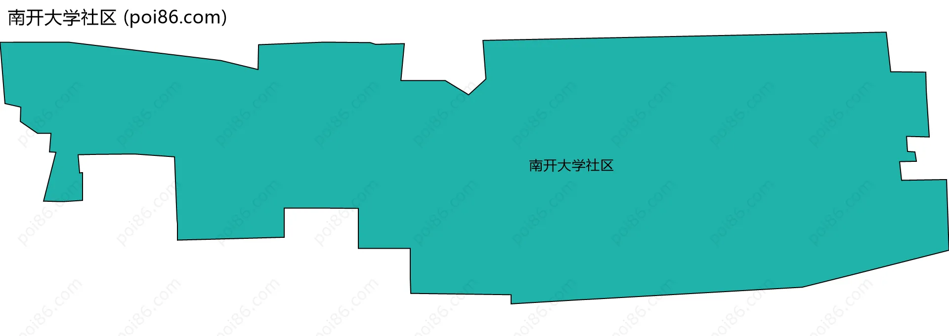 南开大学社区边界地图