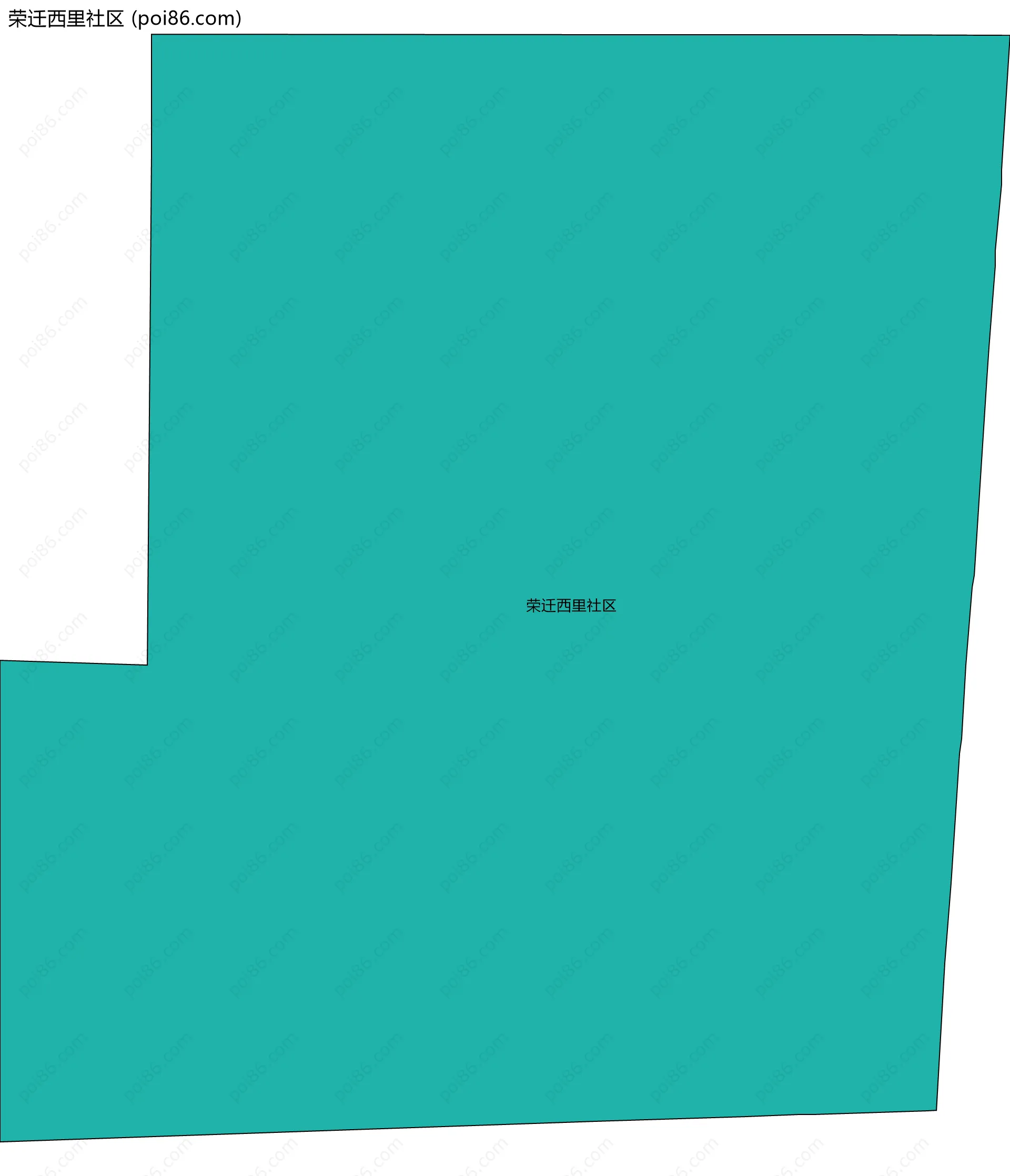 荣迁西里社区边界地图