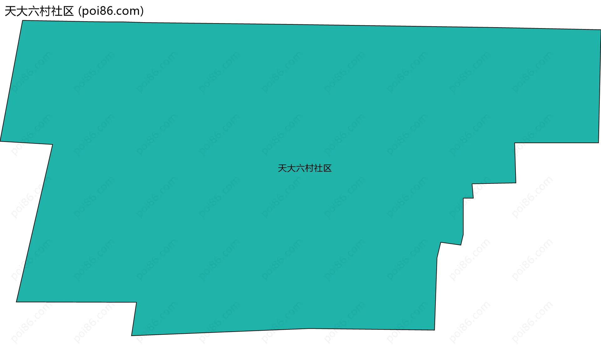 天大六村社区边界地图