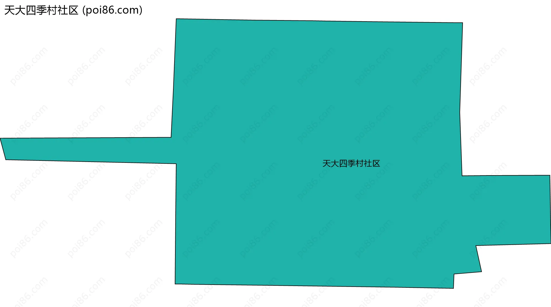 天大四季村社区边界地图
