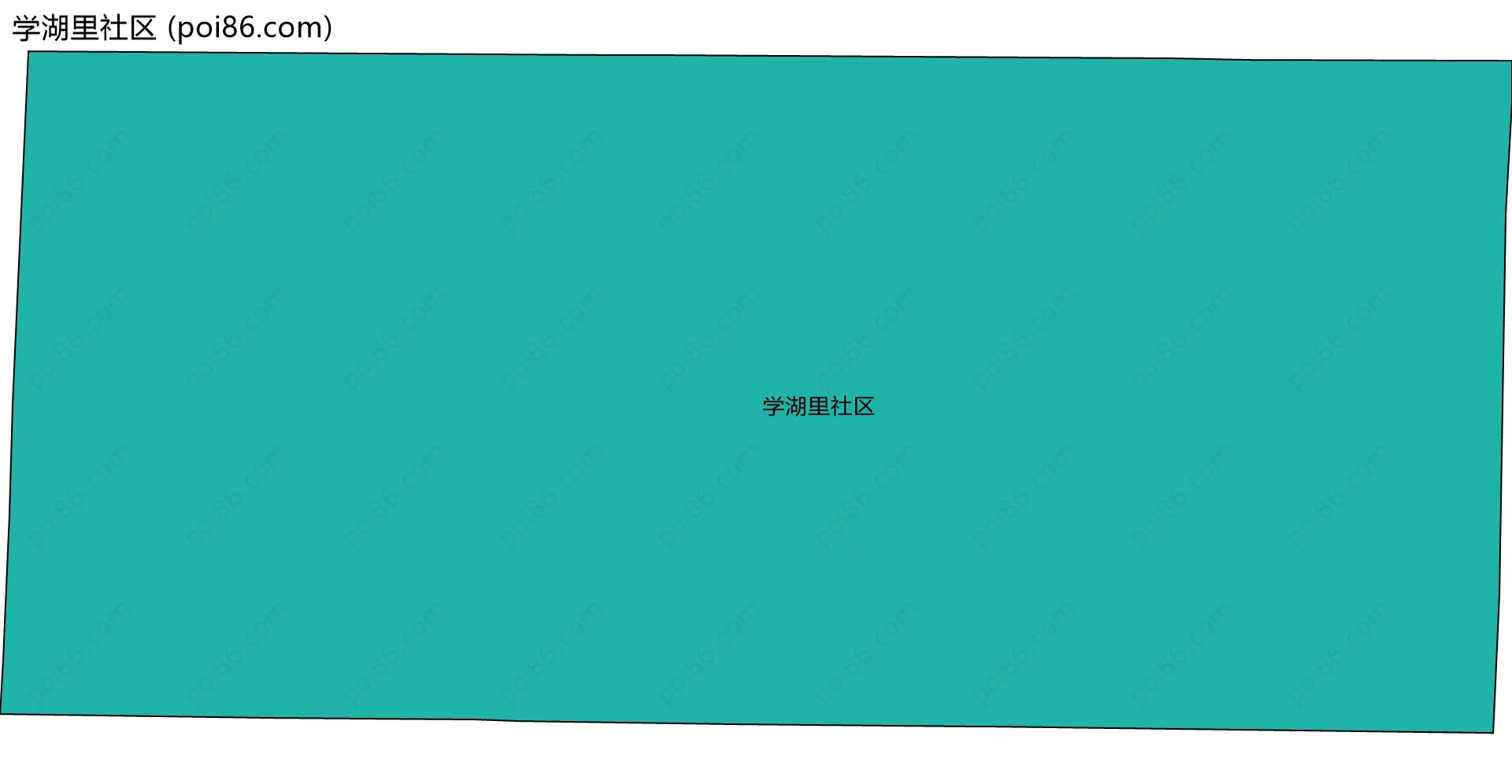 学湖里社区边界地图