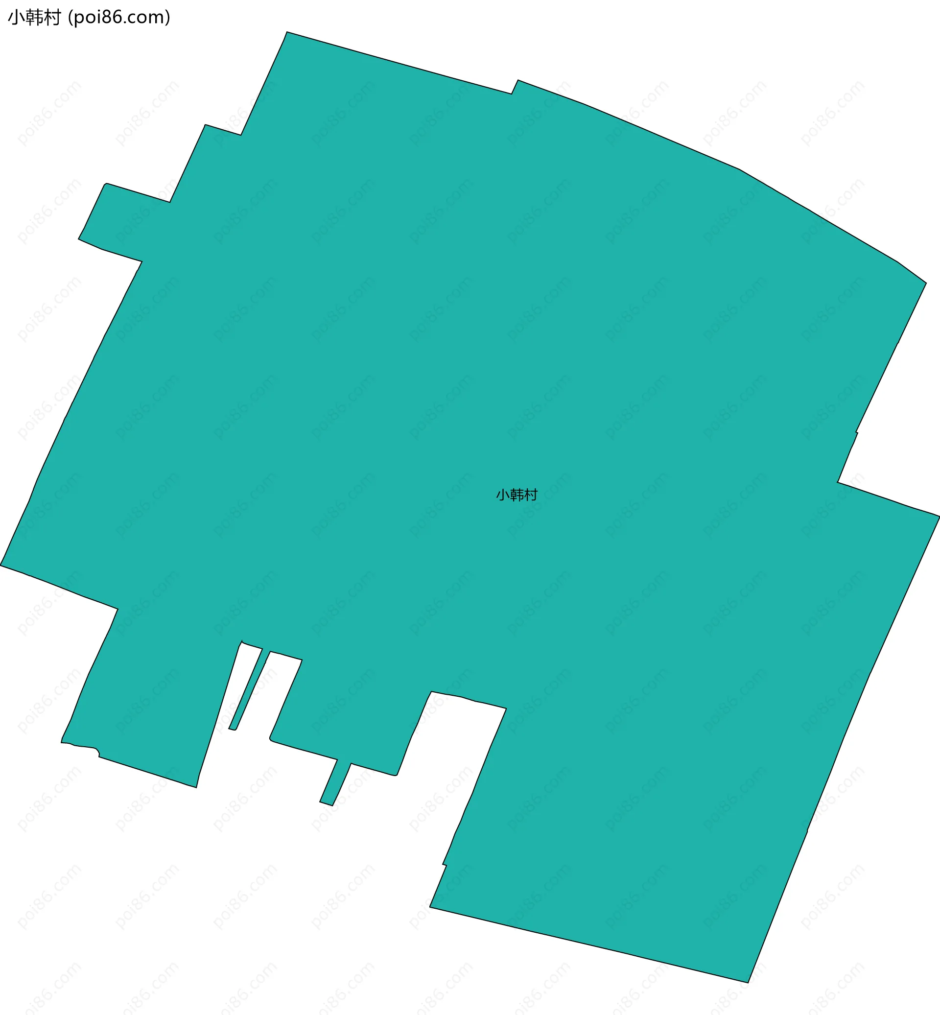 小韩村边界地图