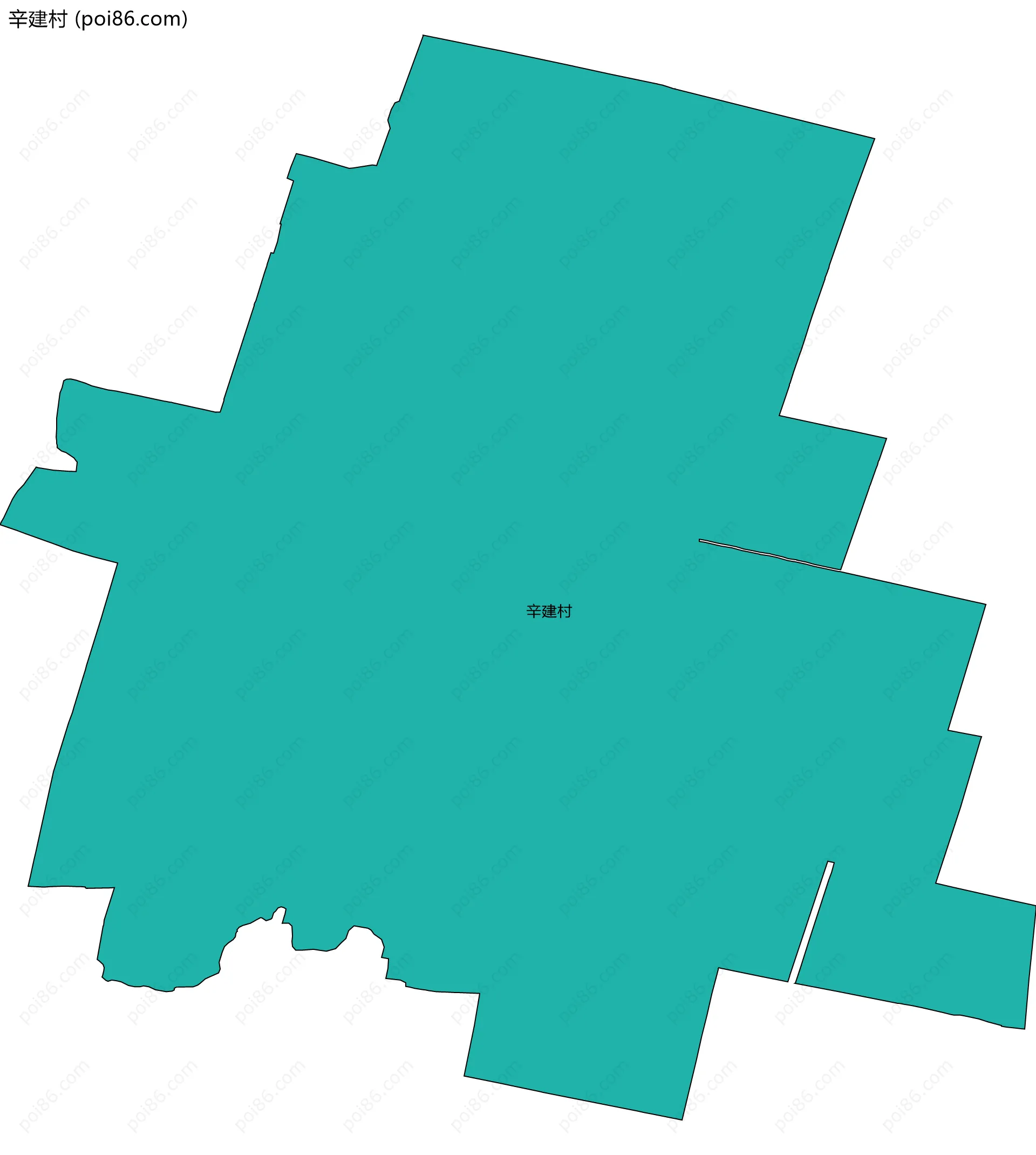 辛建村边界地图