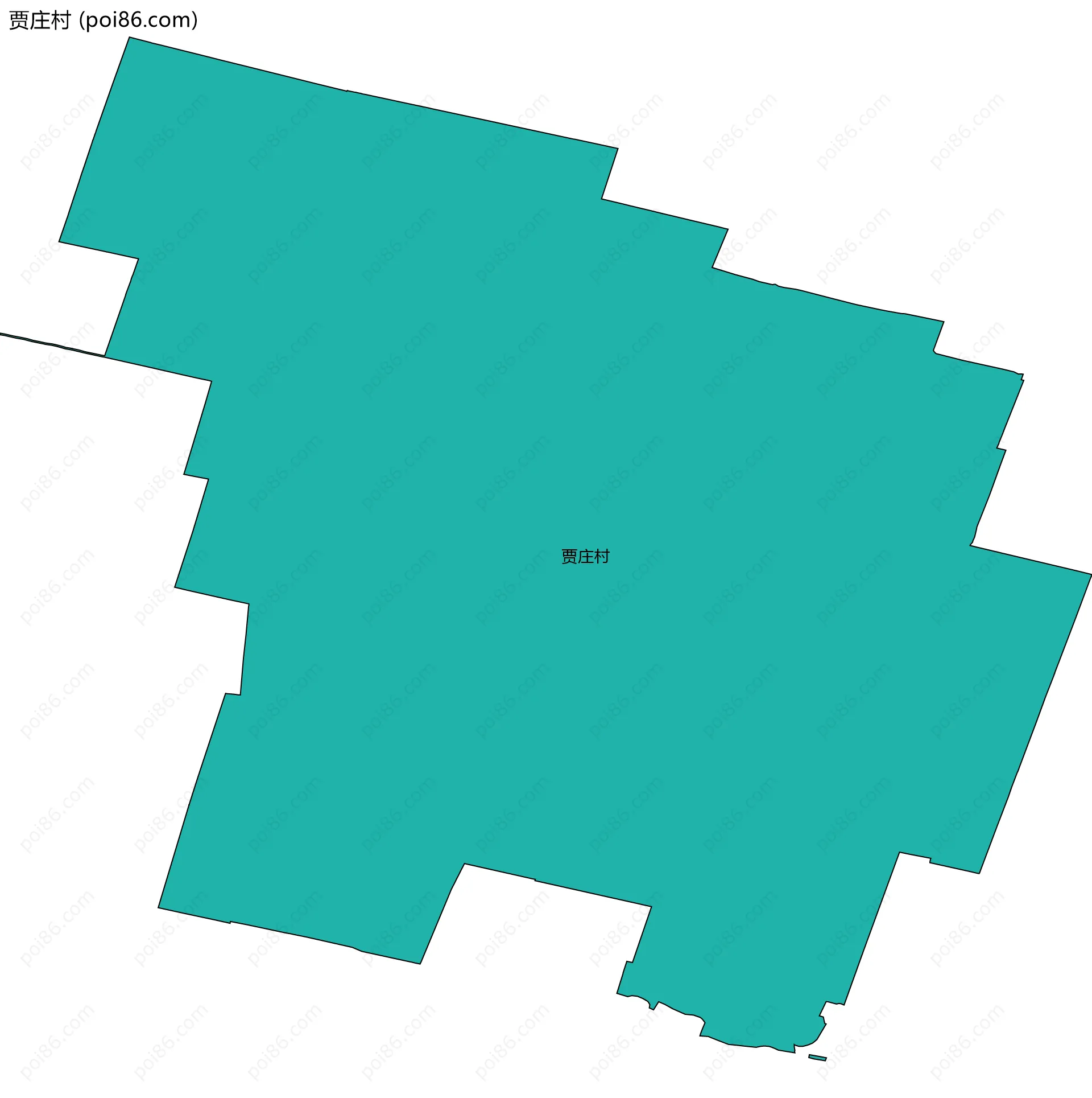 贾庄村边界地图