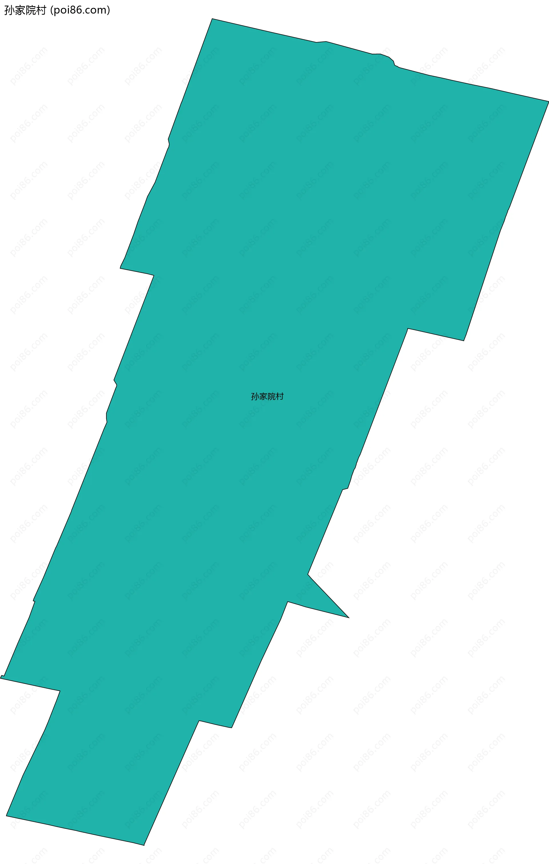 孙家院村边界地图