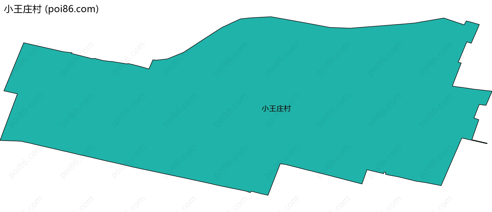 小王庄村边界地图