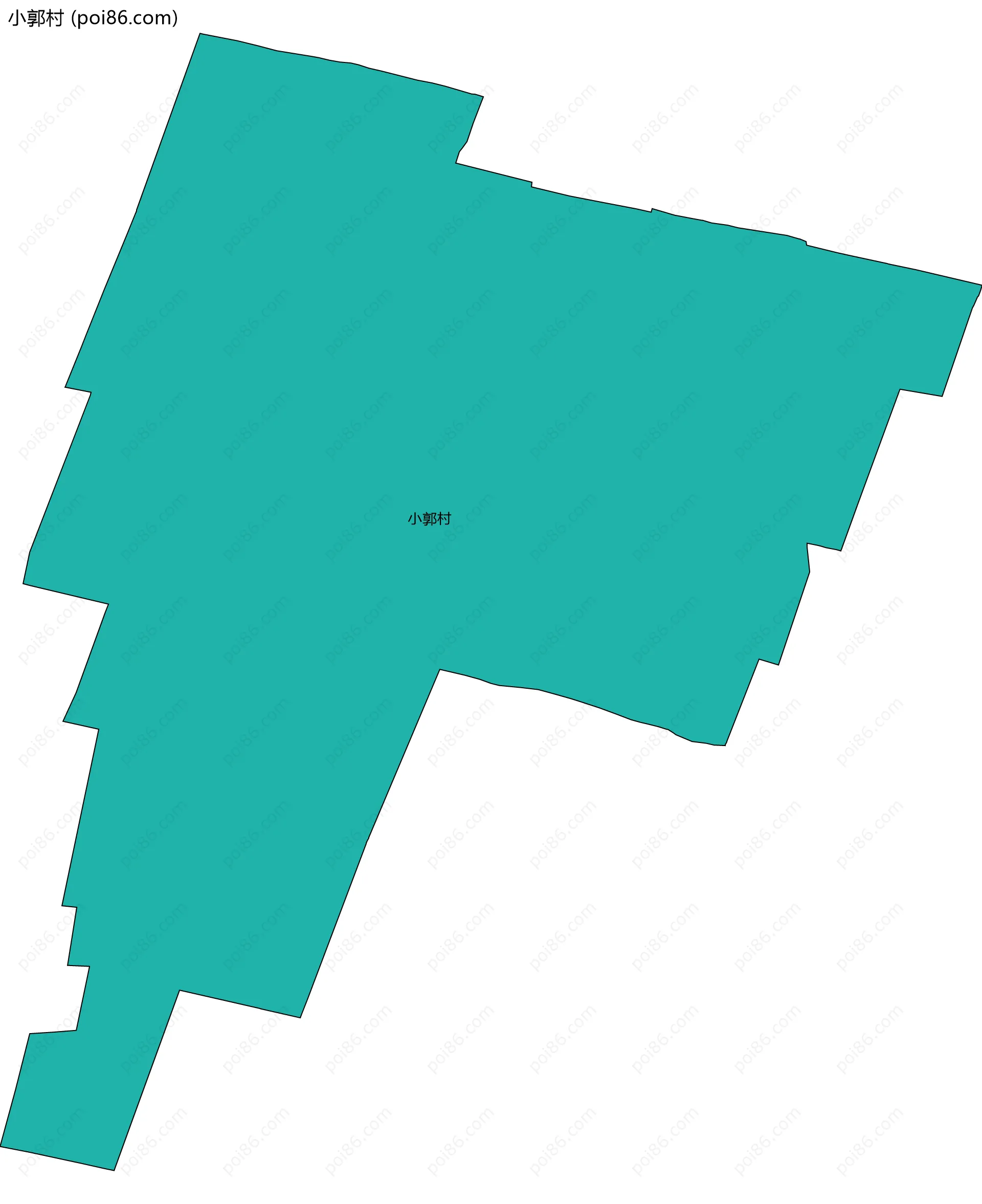 小郭村边界地图