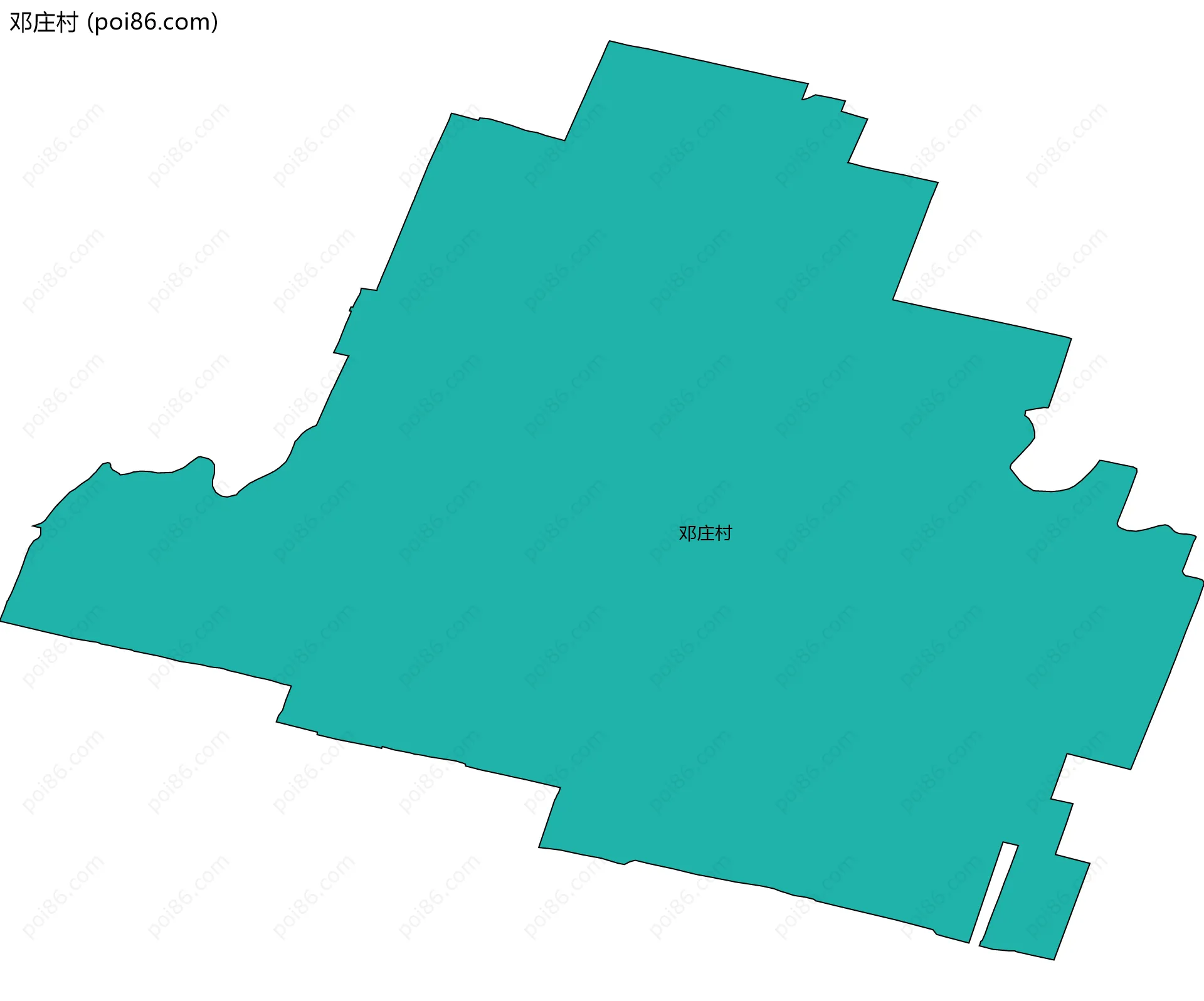 邓庄村边界地图