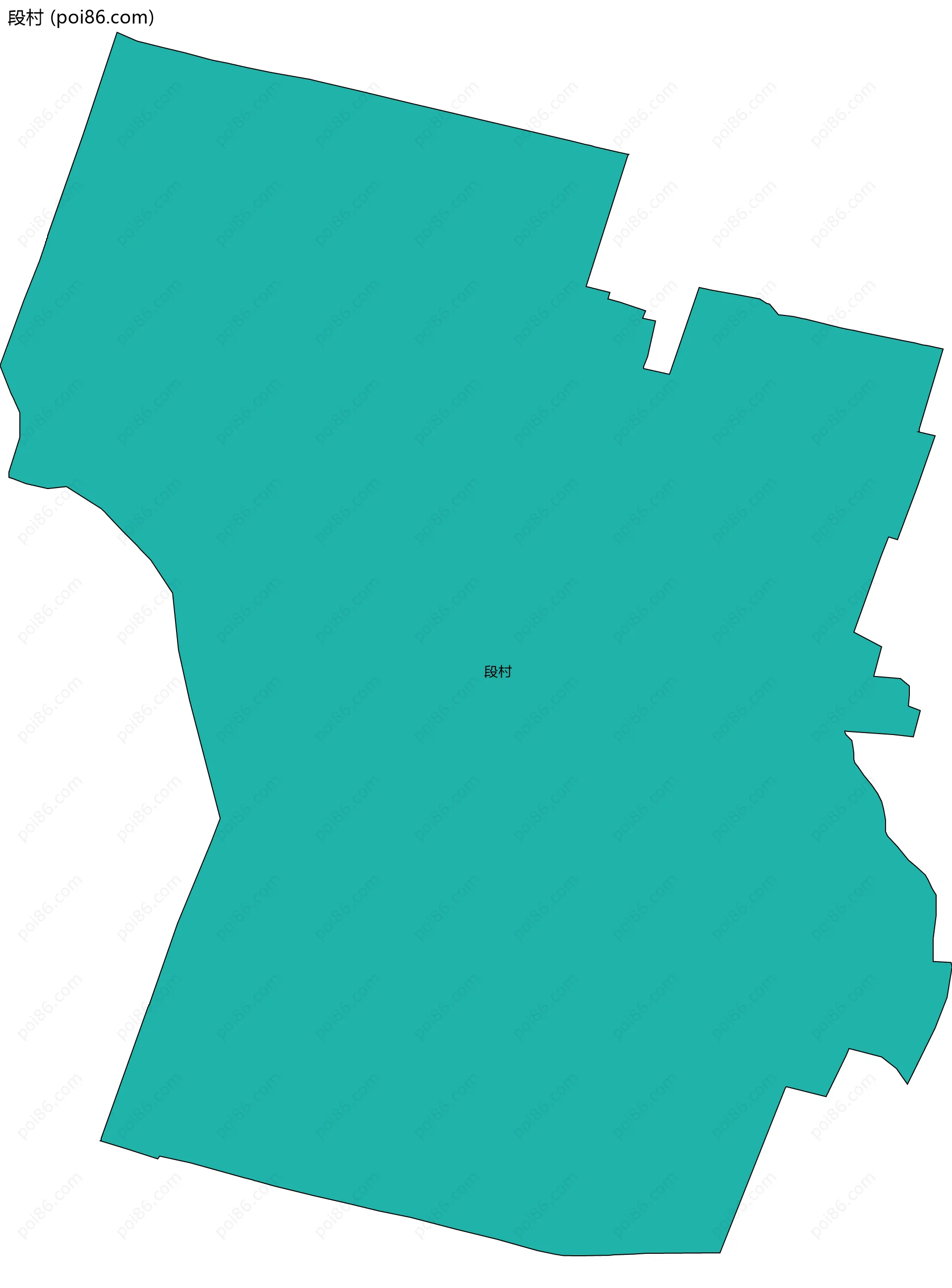 段村边界地图