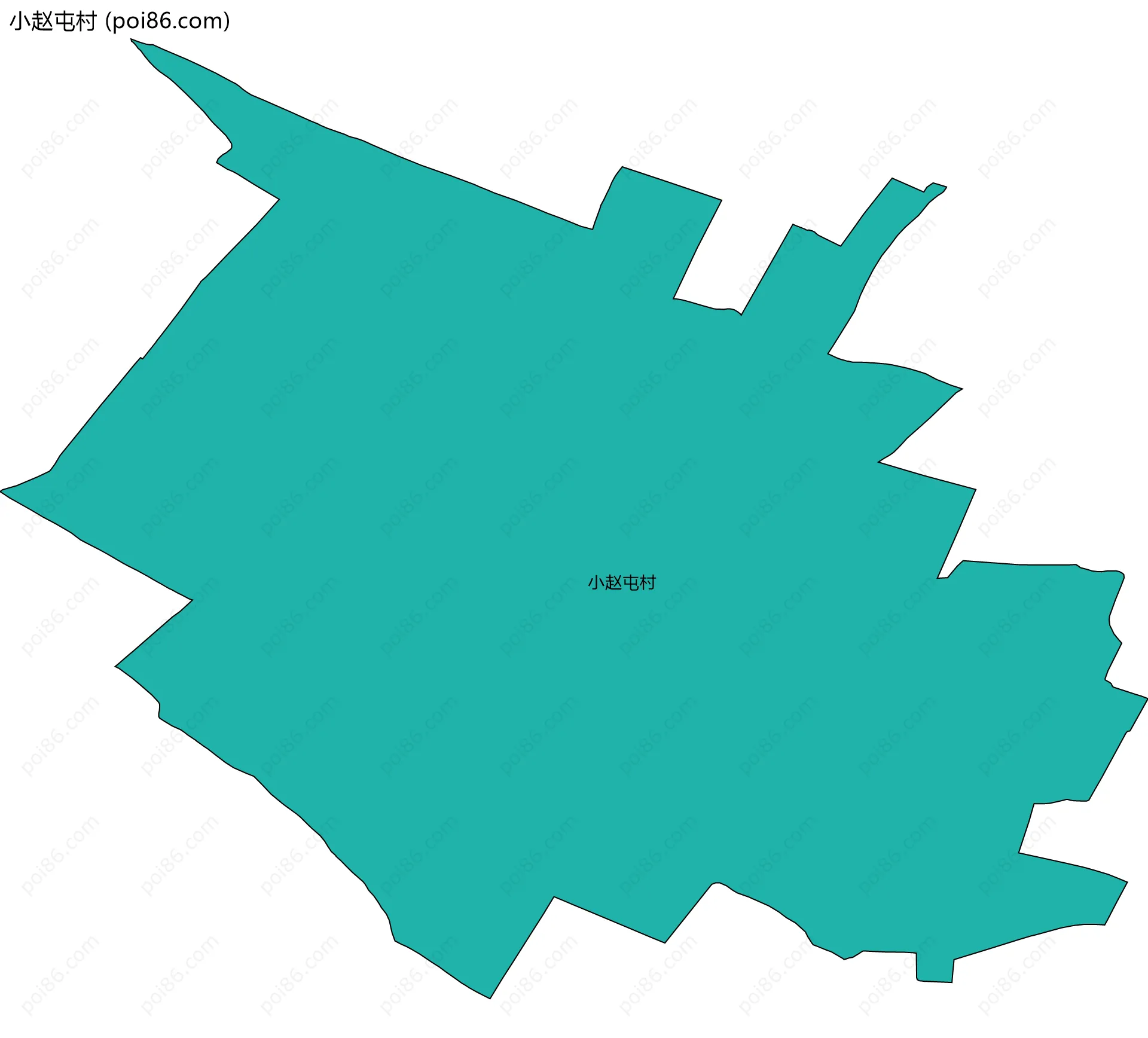 小赵屯村边界地图