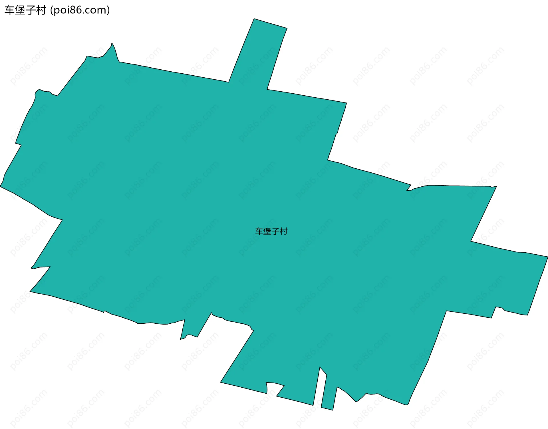 车堡子村边界地图