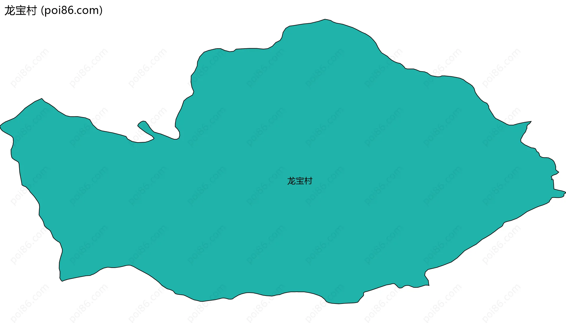 龙宝村边界地图