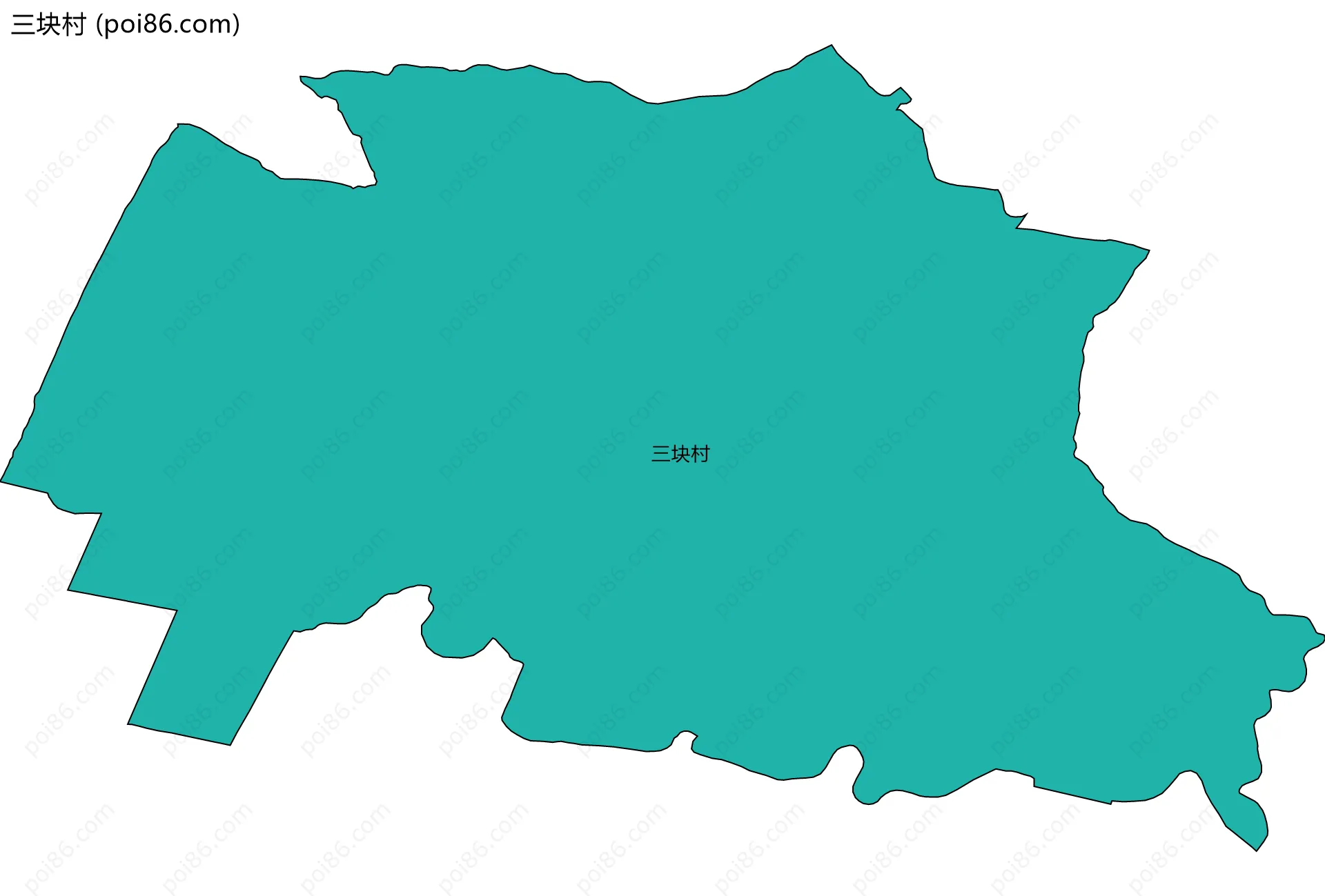 三块村边界地图