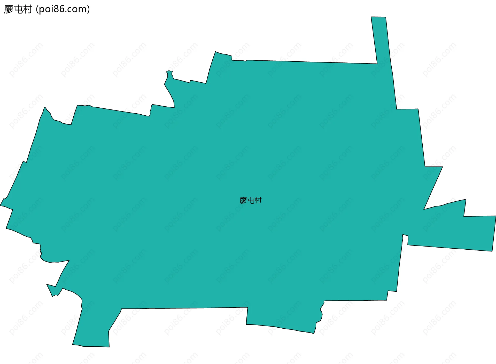 廖屯村边界地图