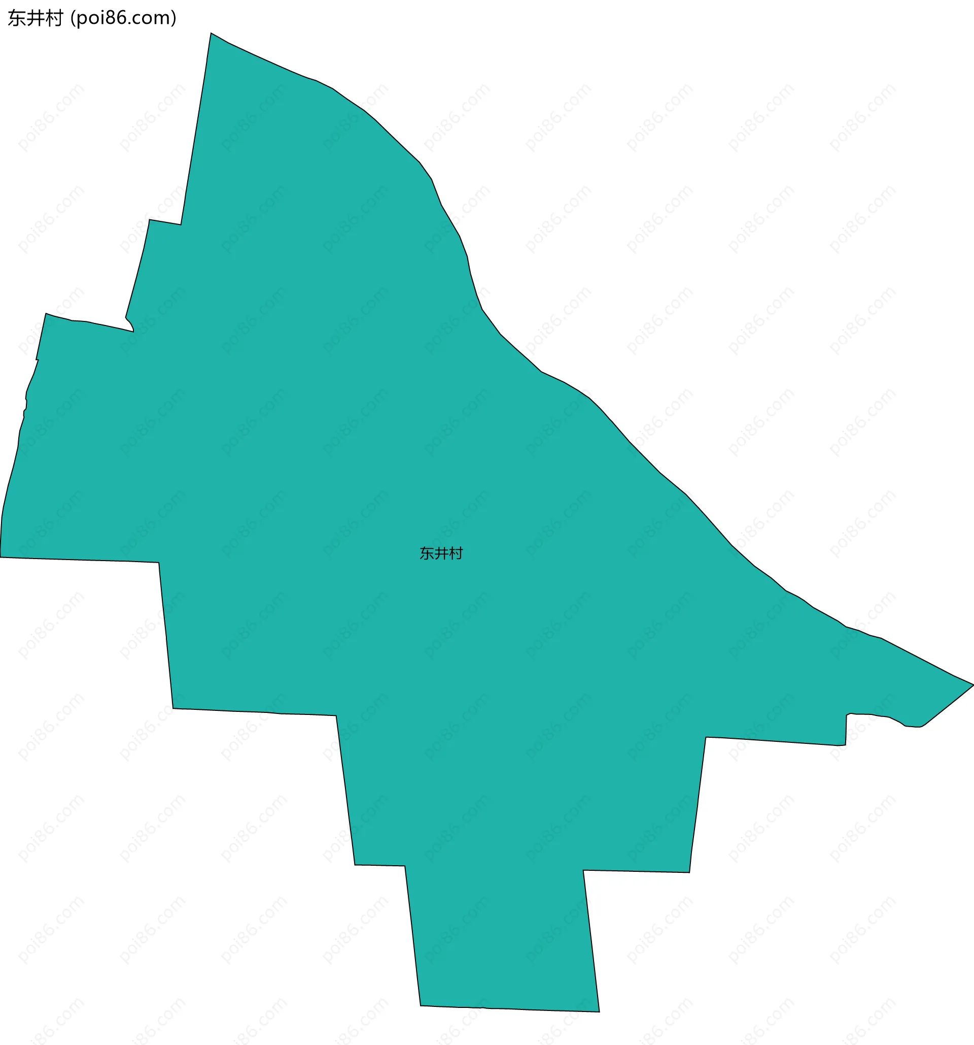 东井村边界地图