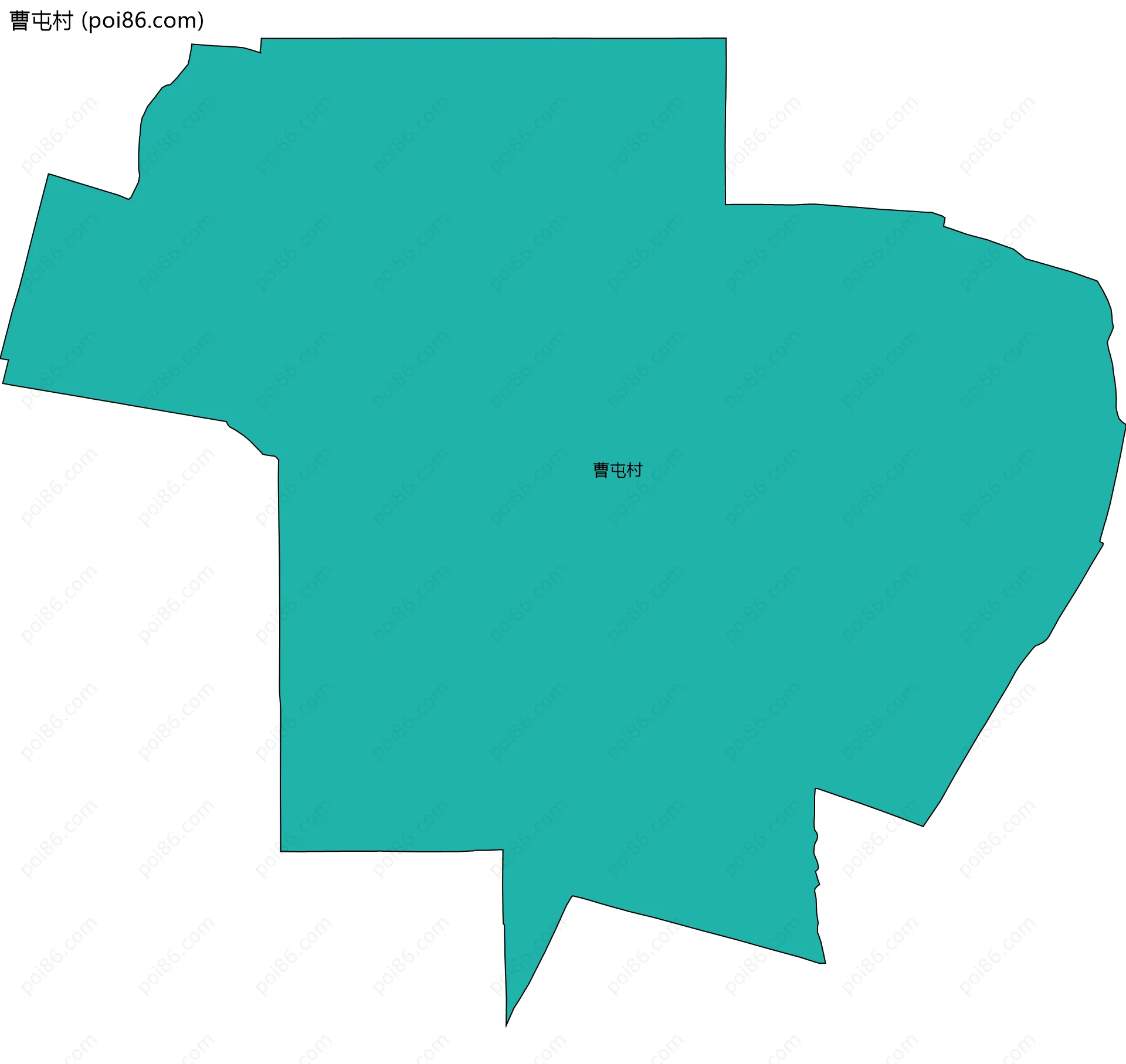 曹屯村边界地图