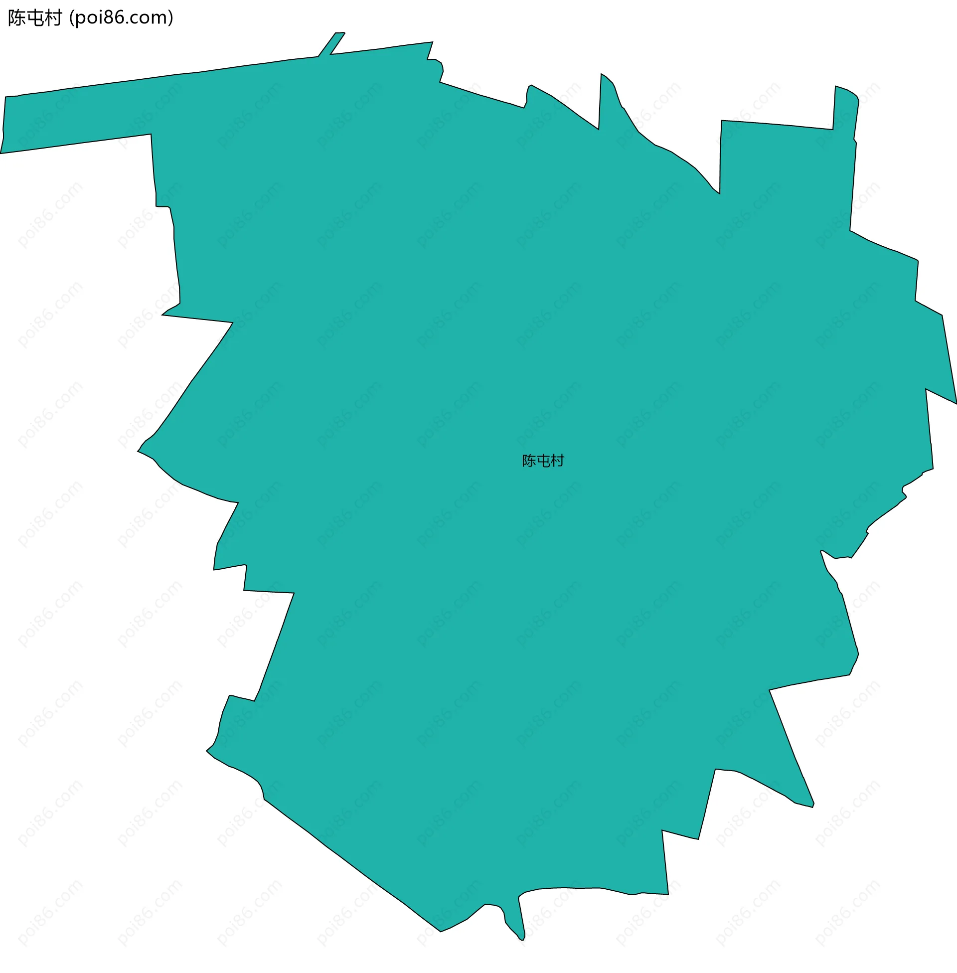 陈屯村边界地图