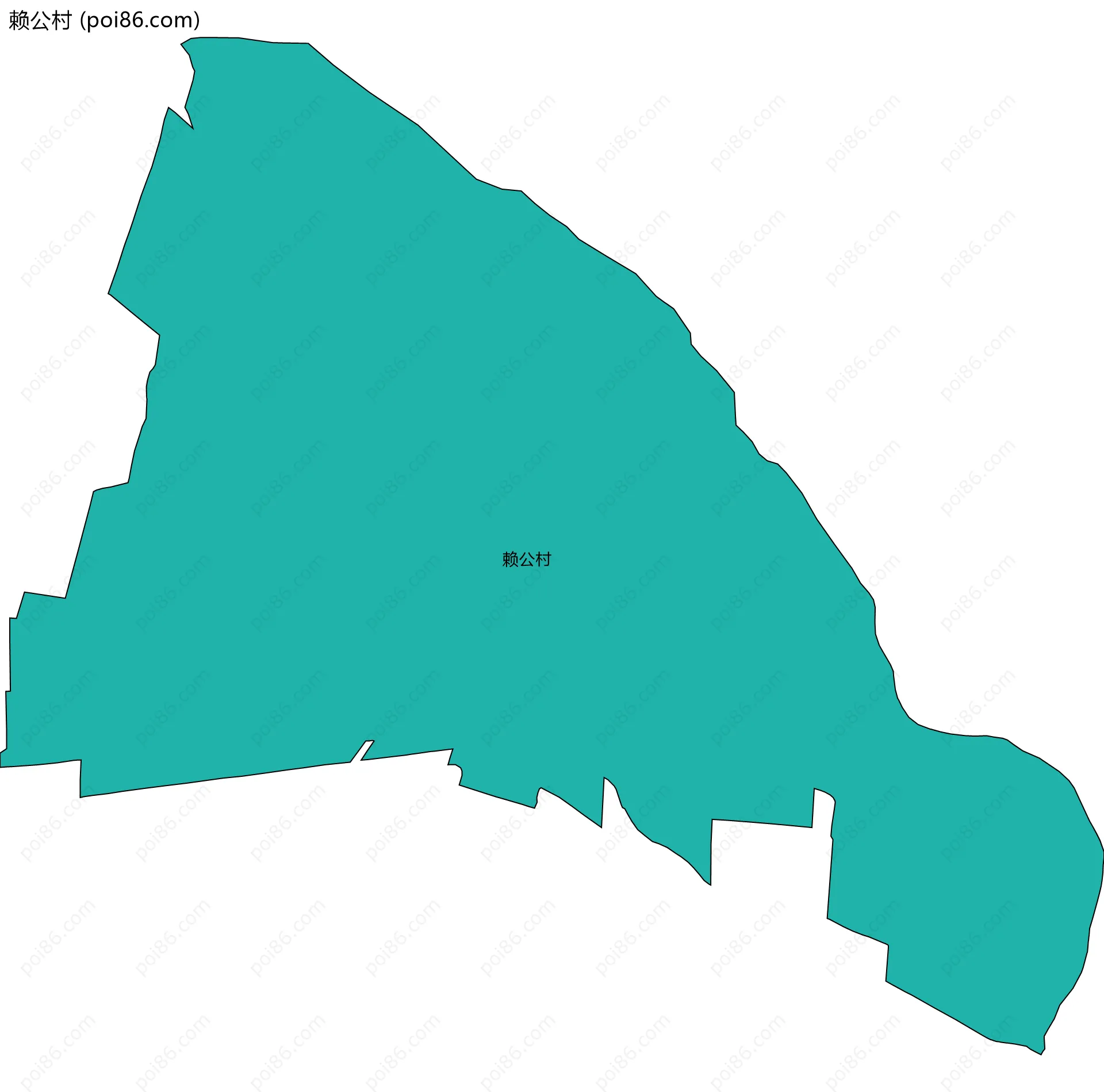 赖公村边界地图