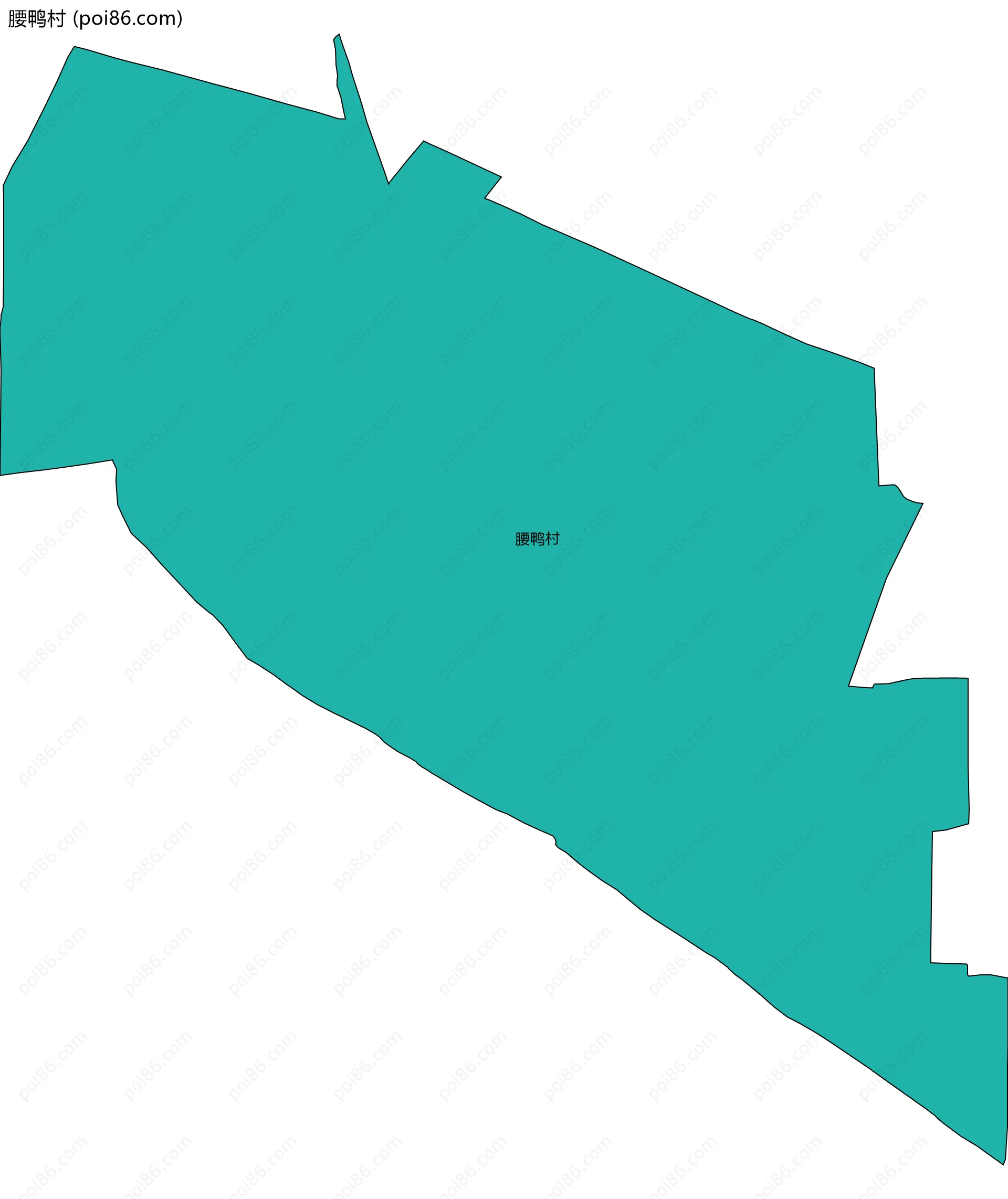 腰鸭村边界地图
