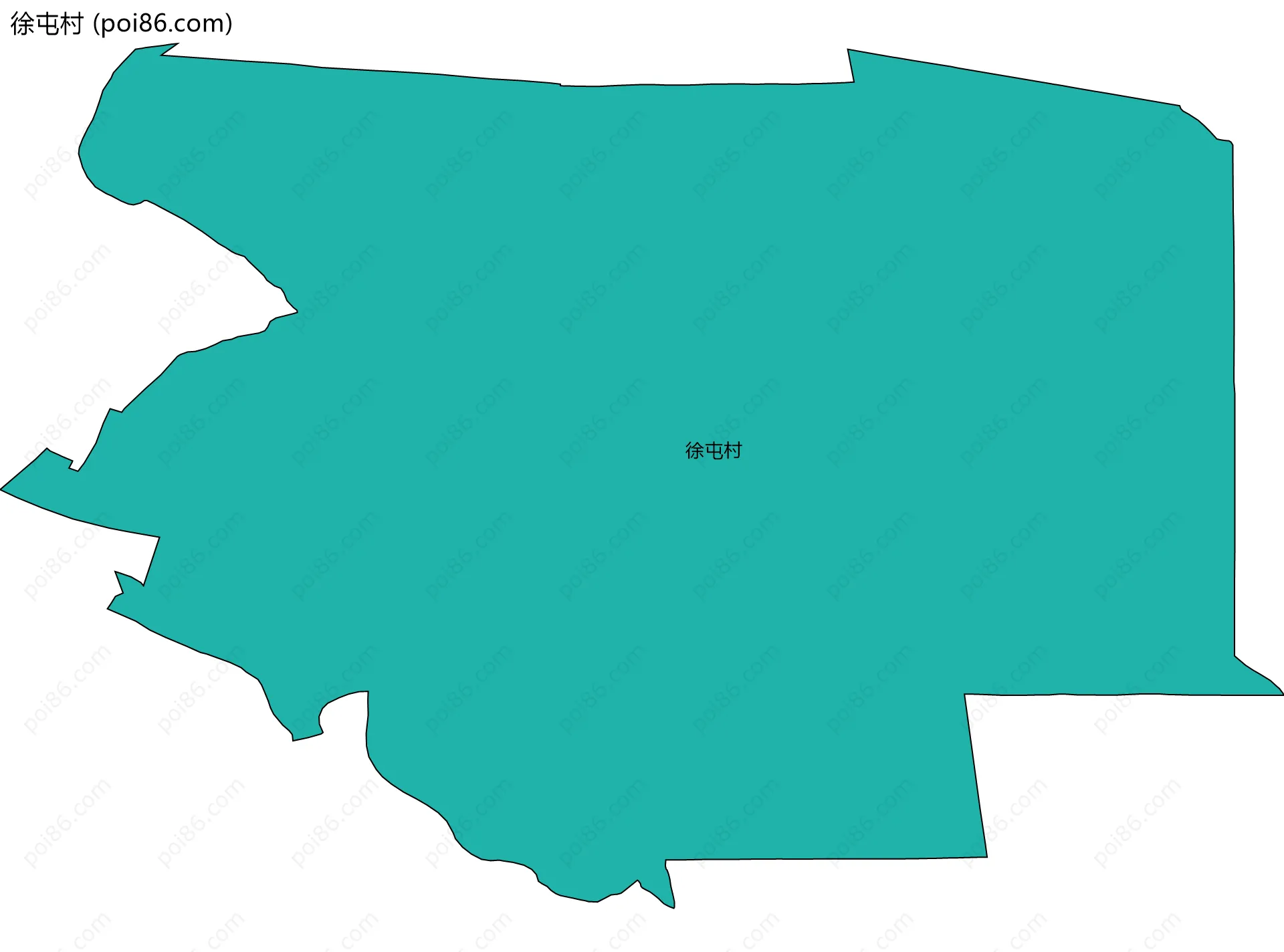 徐屯村边界地图