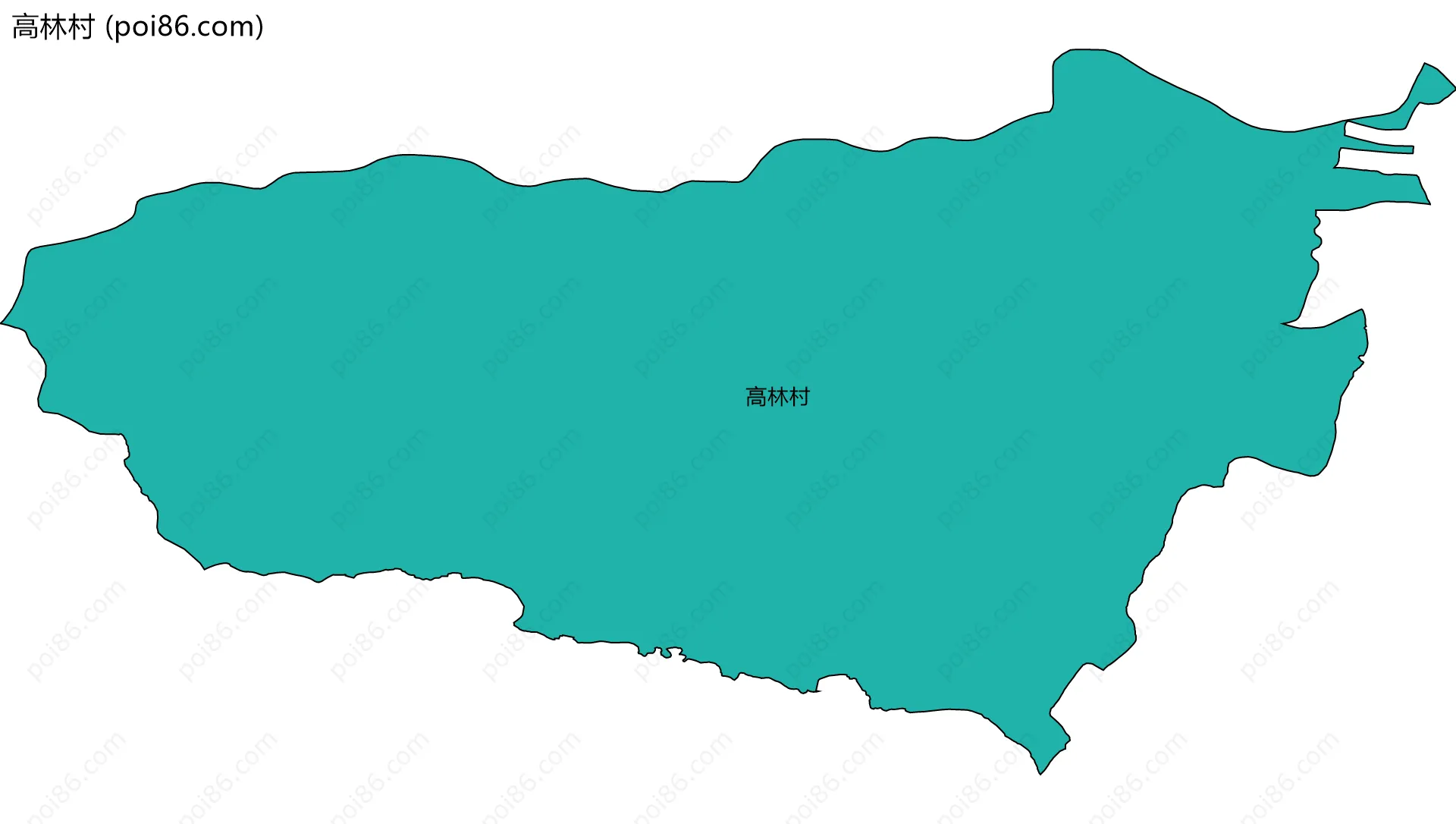 高林村边界地图