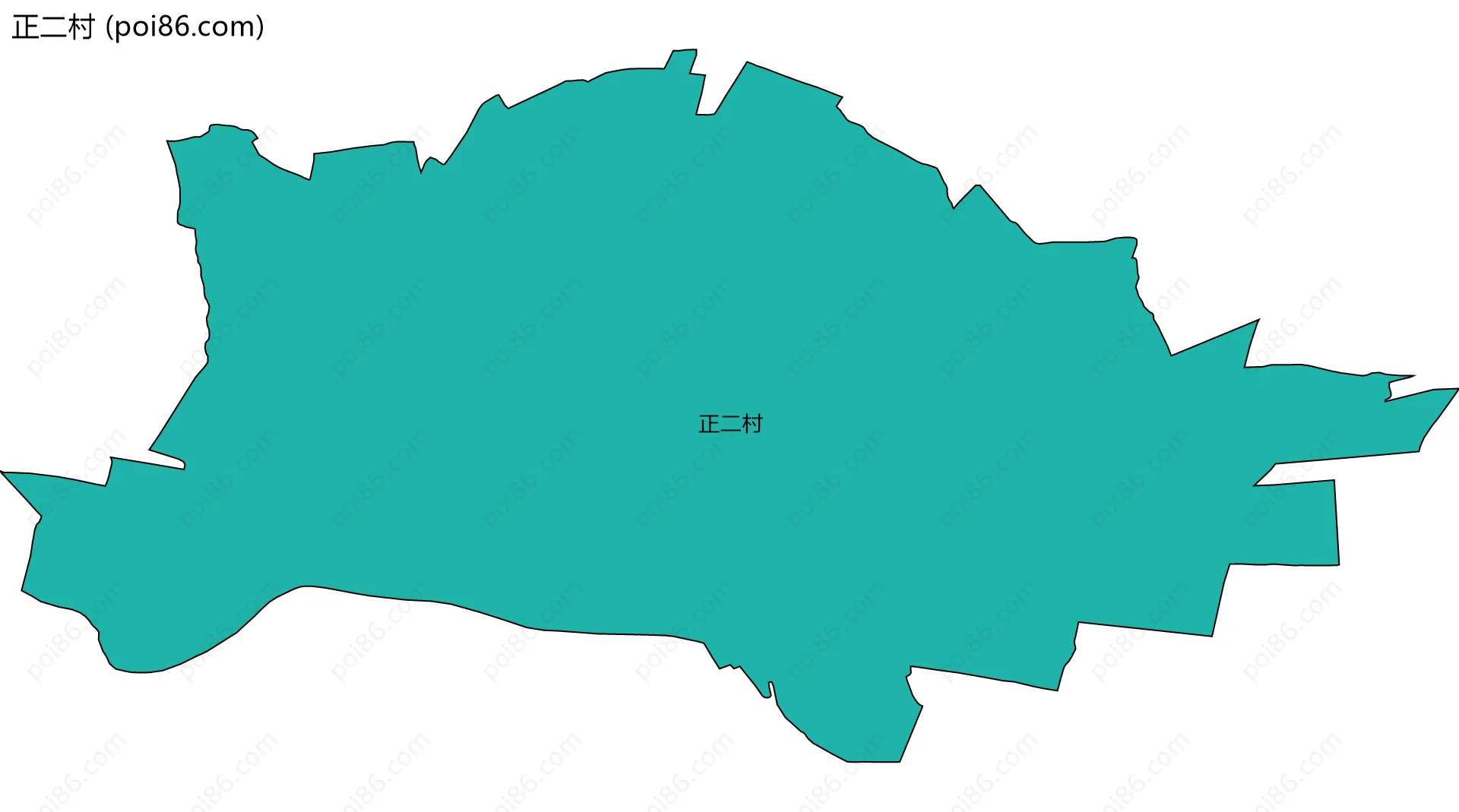 正二村边界地图