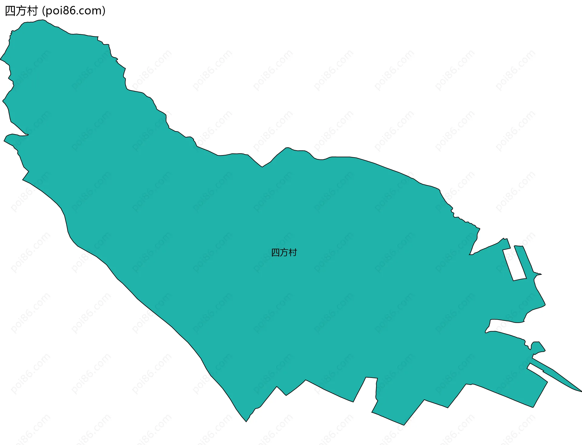 四方村边界地图