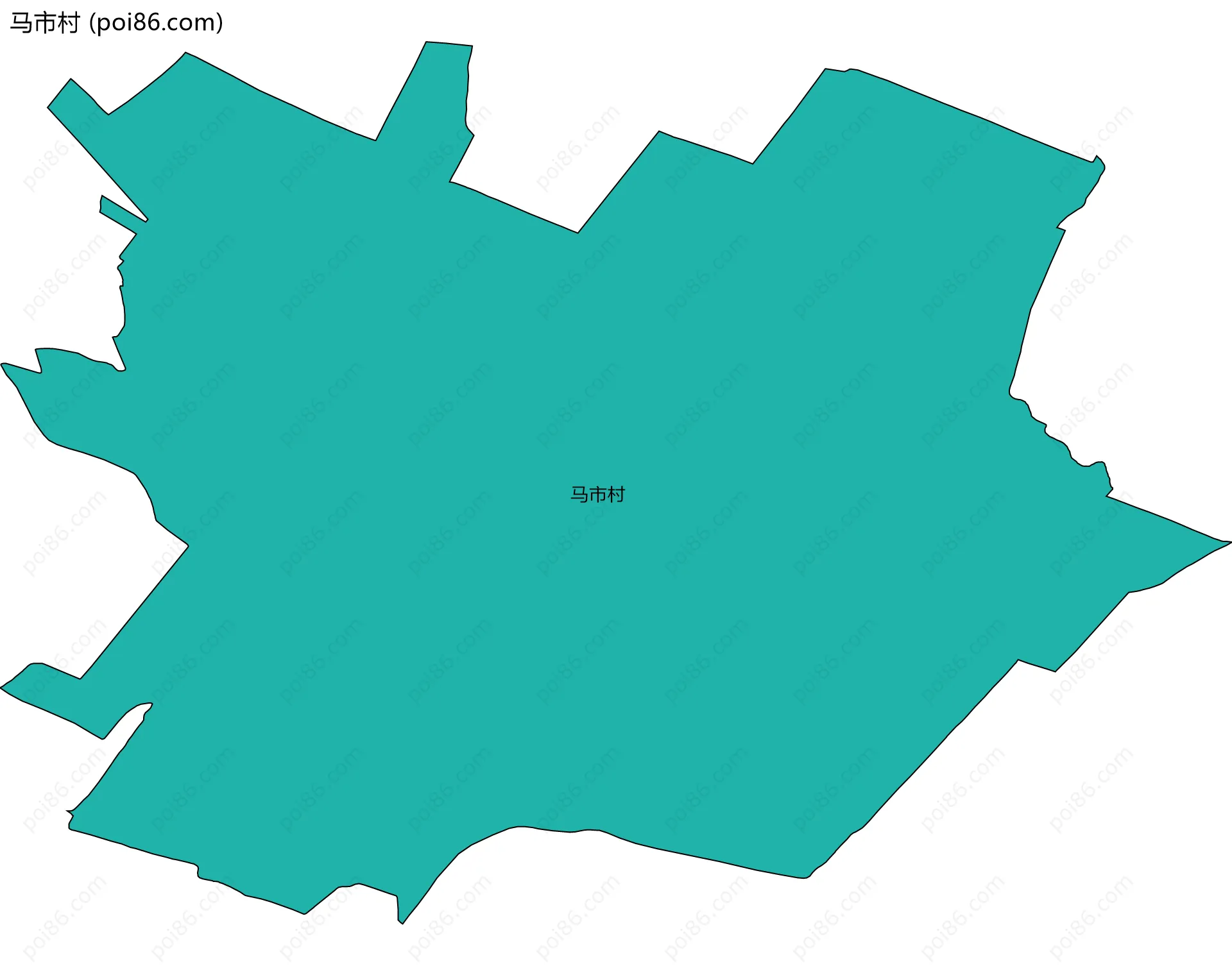 马市村边界地图