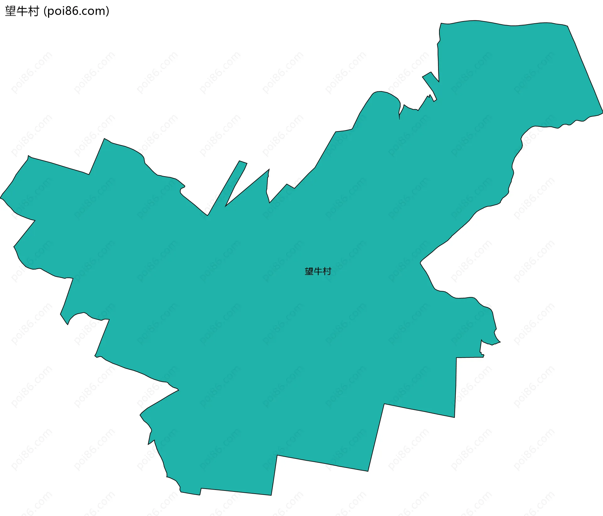 望牛村边界地图