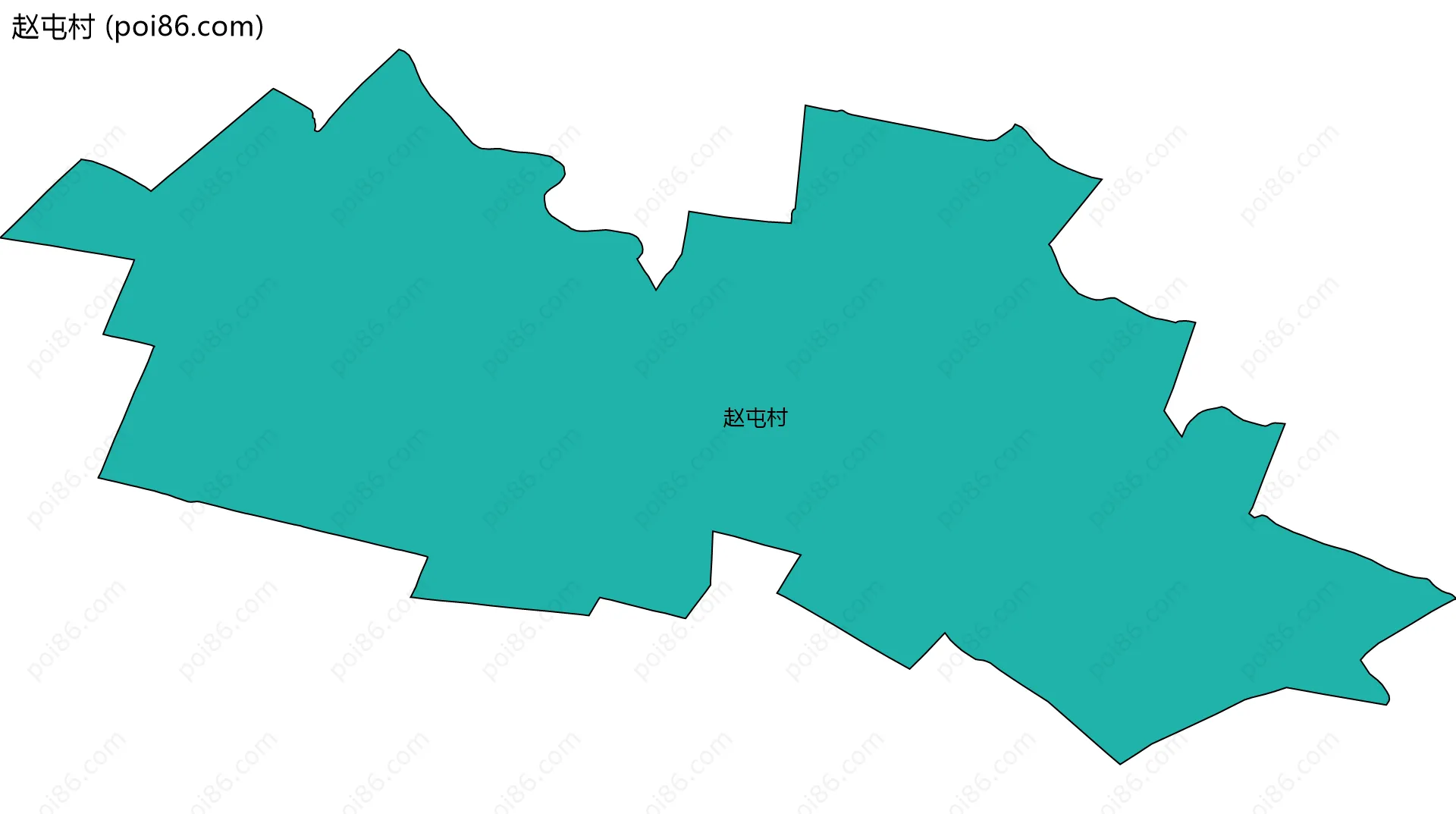 赵屯村边界地图