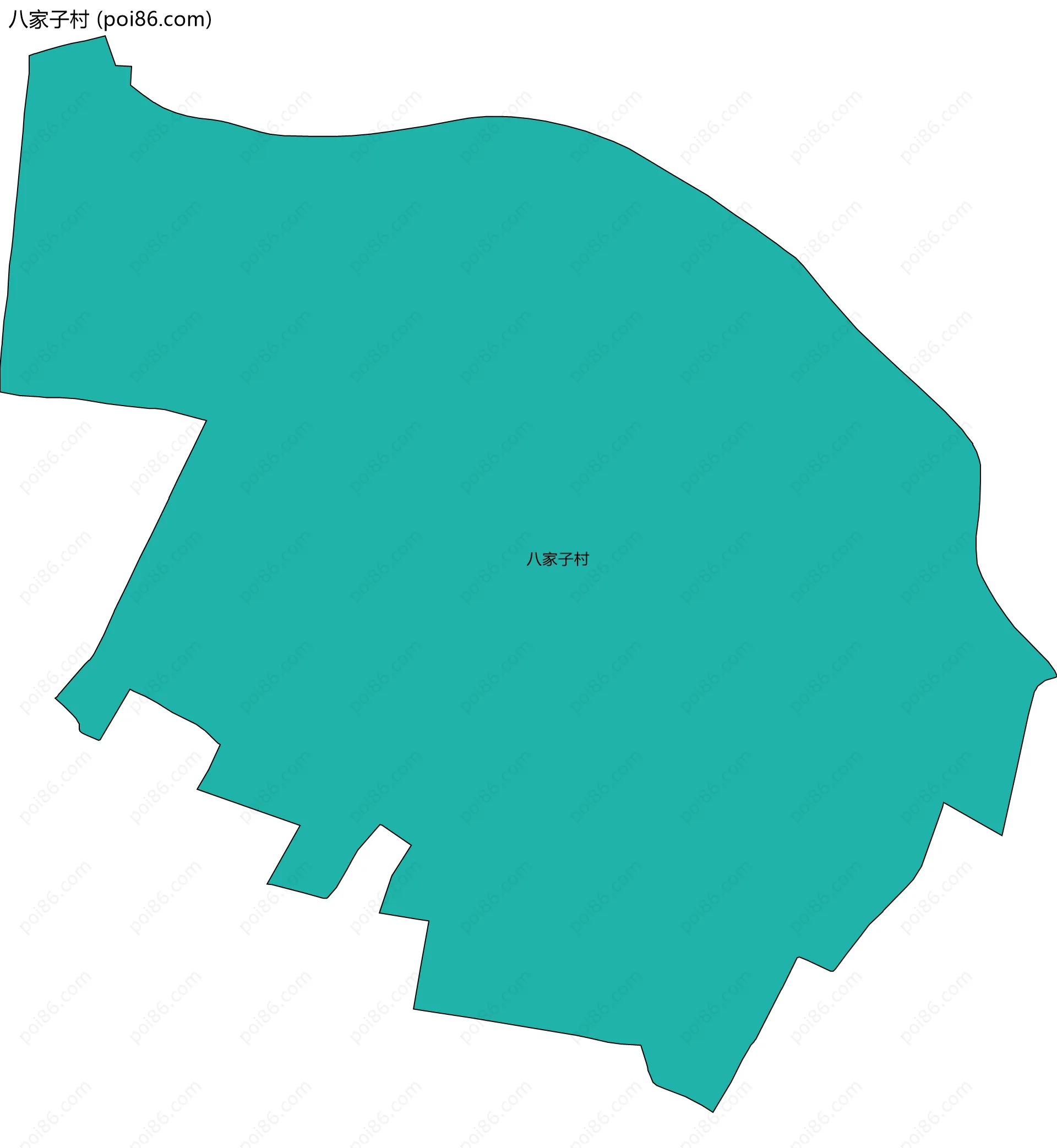 八家子村边界地图