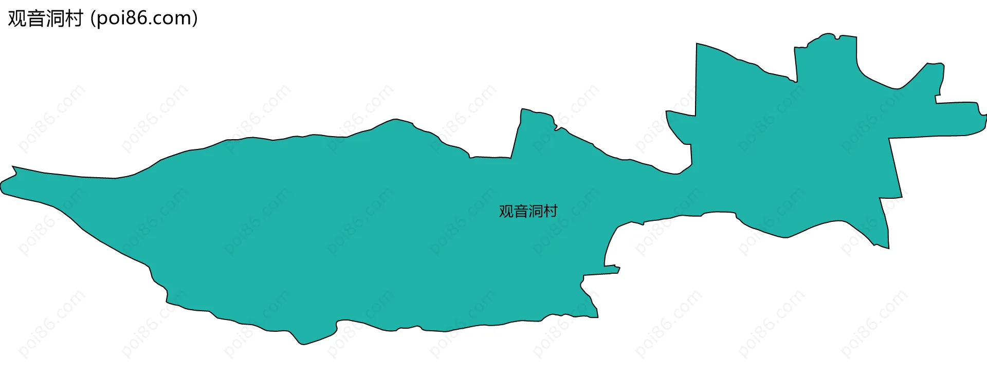 观音洞村边界地图