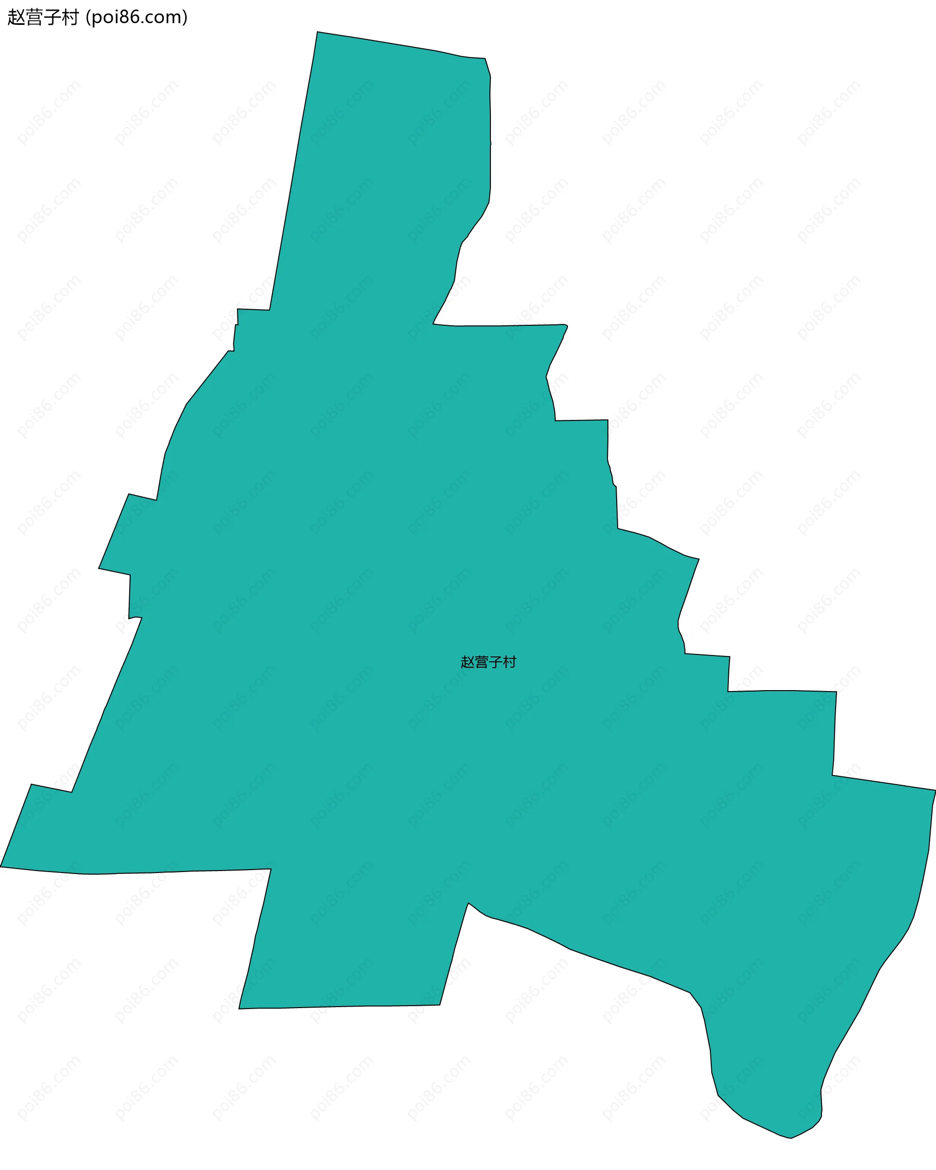 赵营子村边界地图
