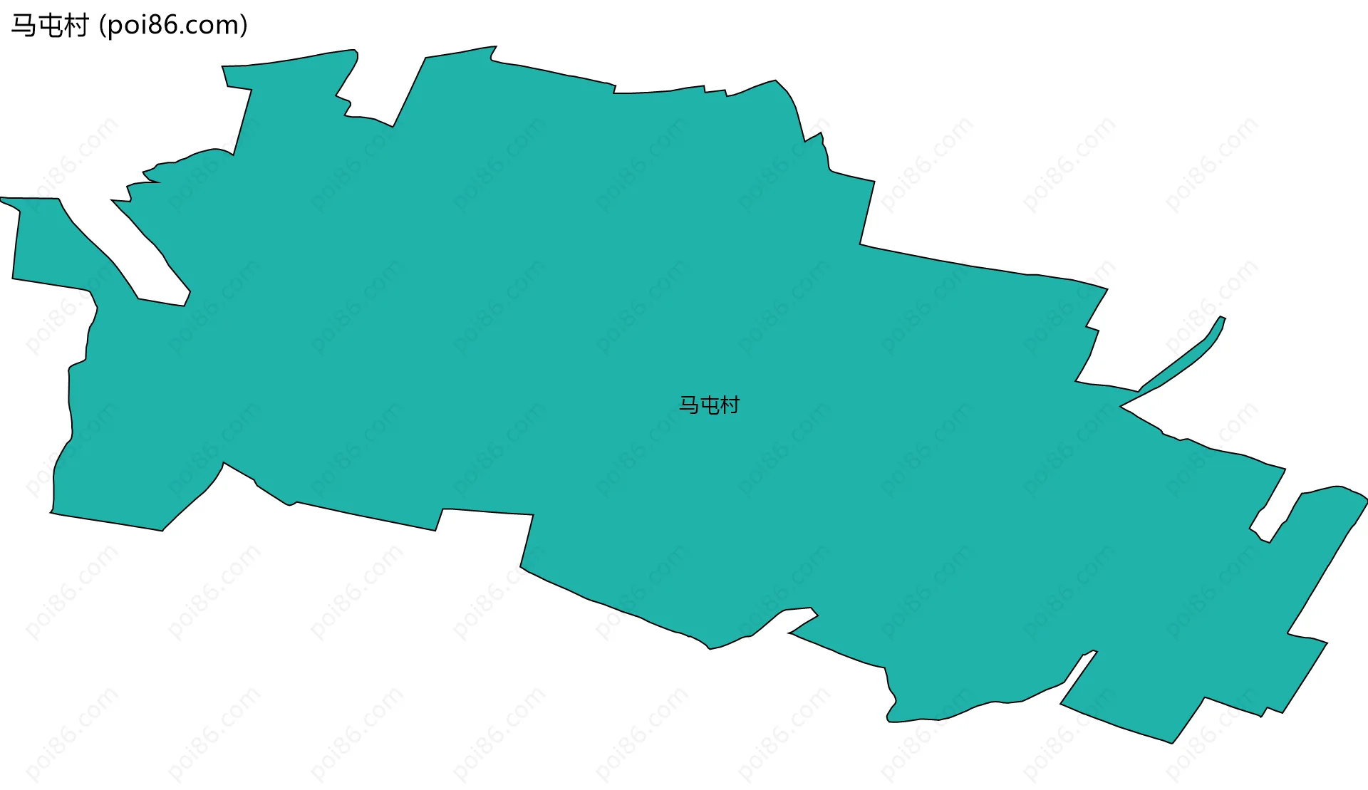 马屯村边界地图