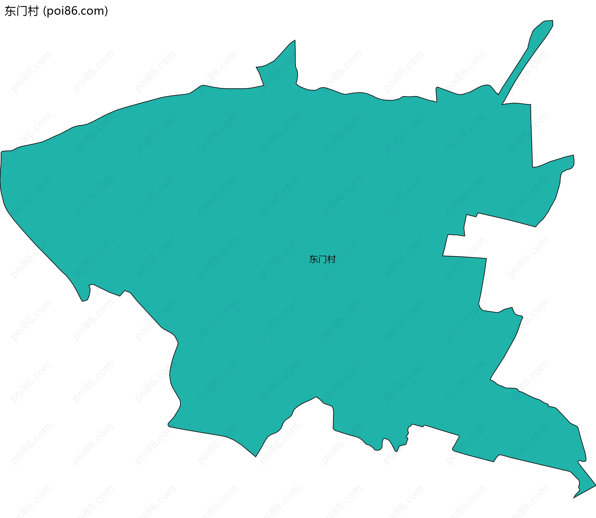 东门村边界地图