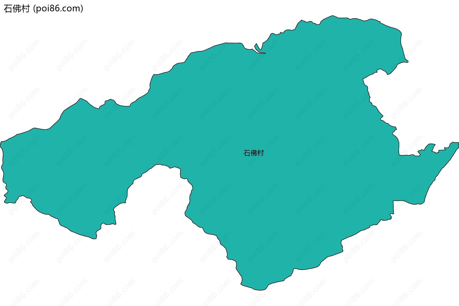 石佛村边界地图
