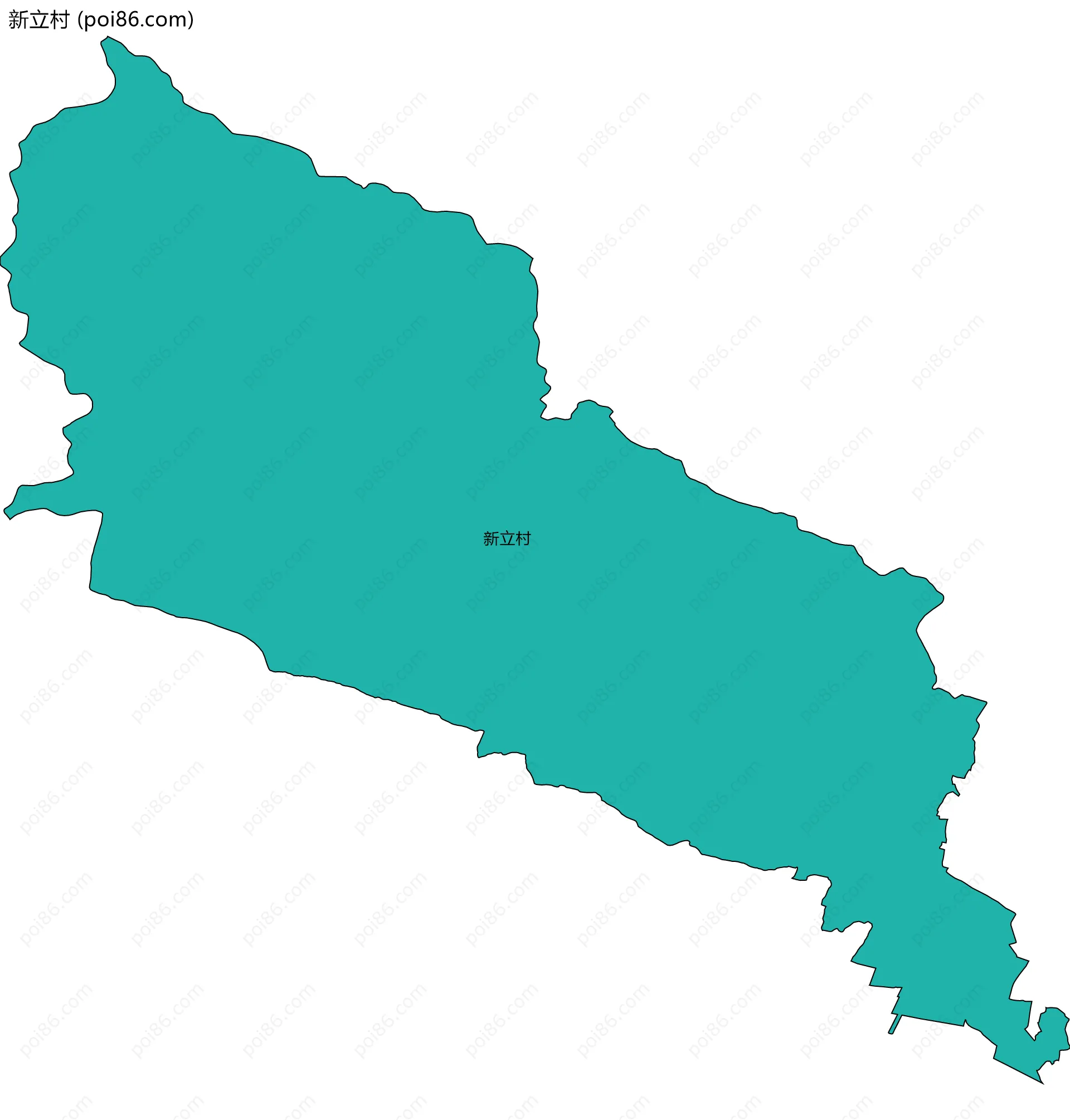 新立村边界地图